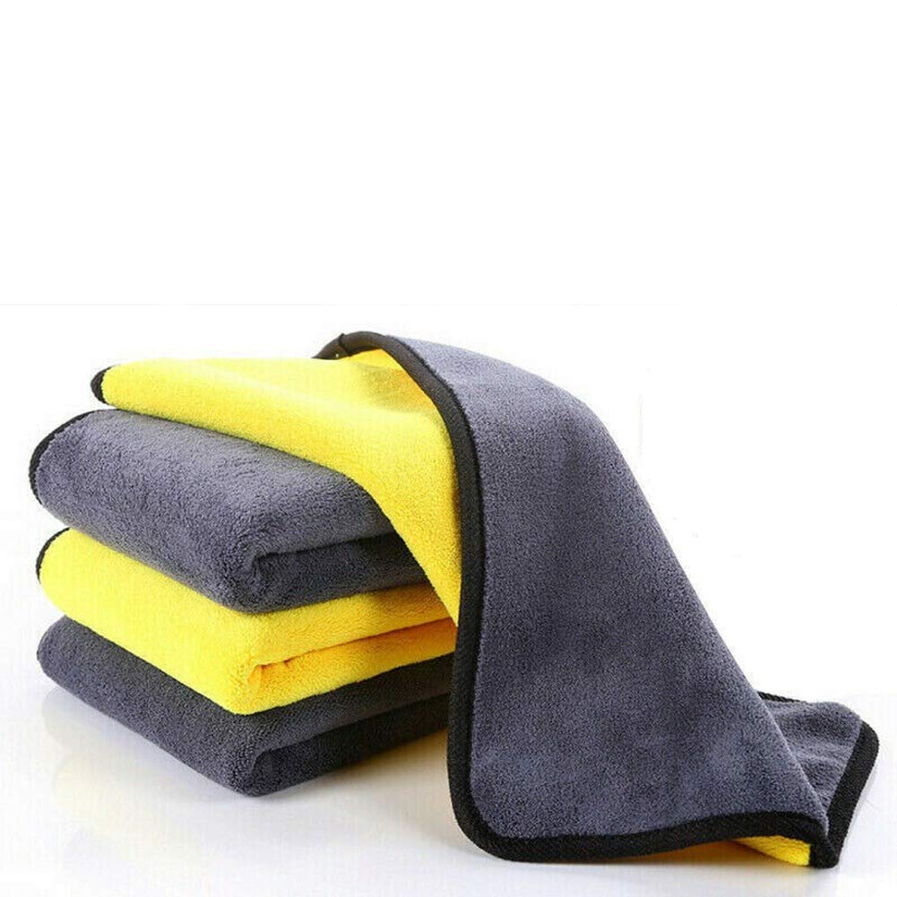 3NH 4PCS DoubleSided Microfiber Absorbent Towel Car Wash Pet Cleaning Towel Cloth