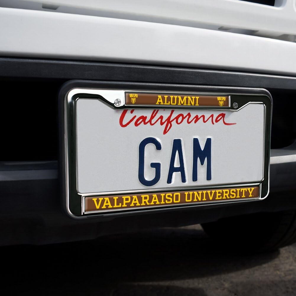 Valparaiso University Alumni Full Size Standard License Plate Metal Frame