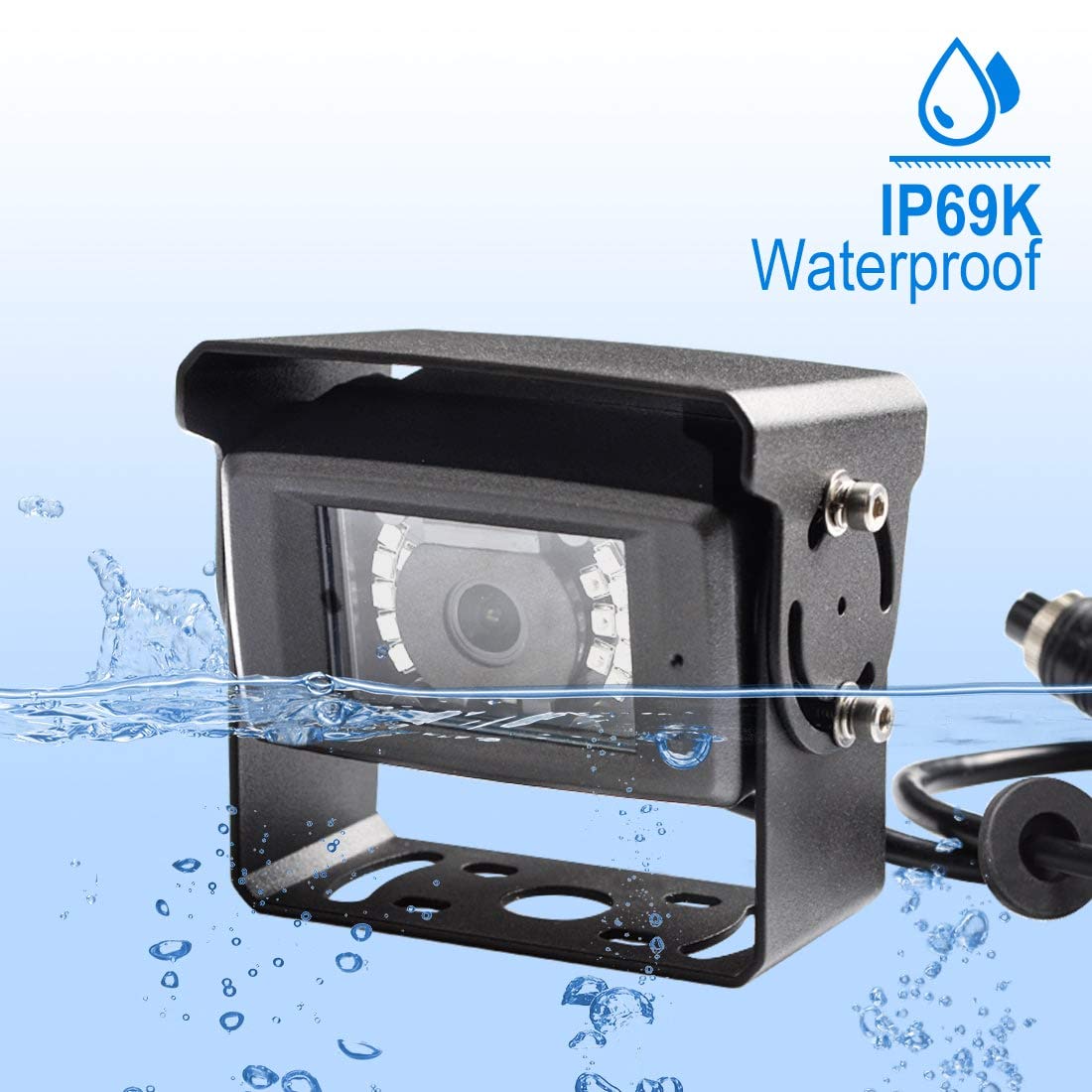 Haloview Rd7 Wireless Long Range Backup Camera System Kit 7'' 720P Hd Digital Monitor Built In Dvr Rear View Observation Reverse