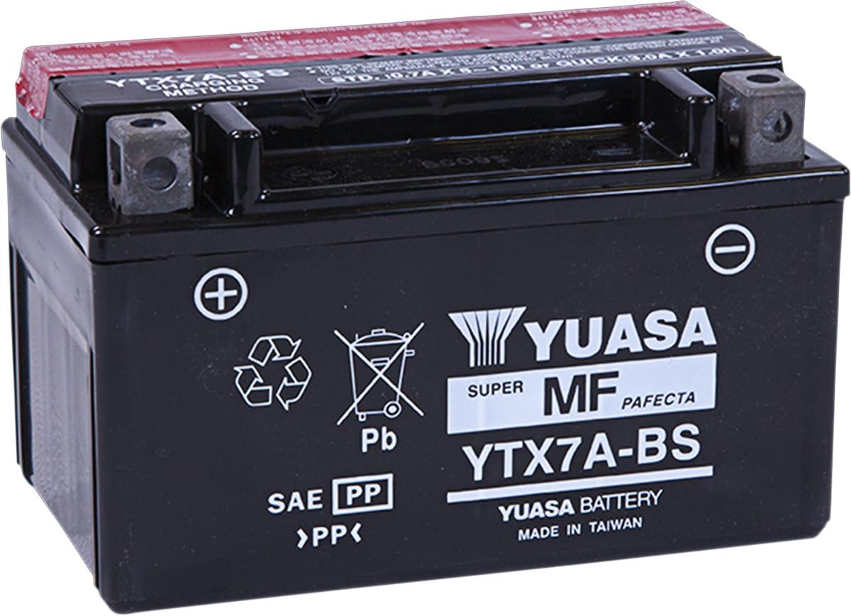 Yuasa YUAM32X7A YTX7A-BS Maintenance Free AGM Battery with Acid pack