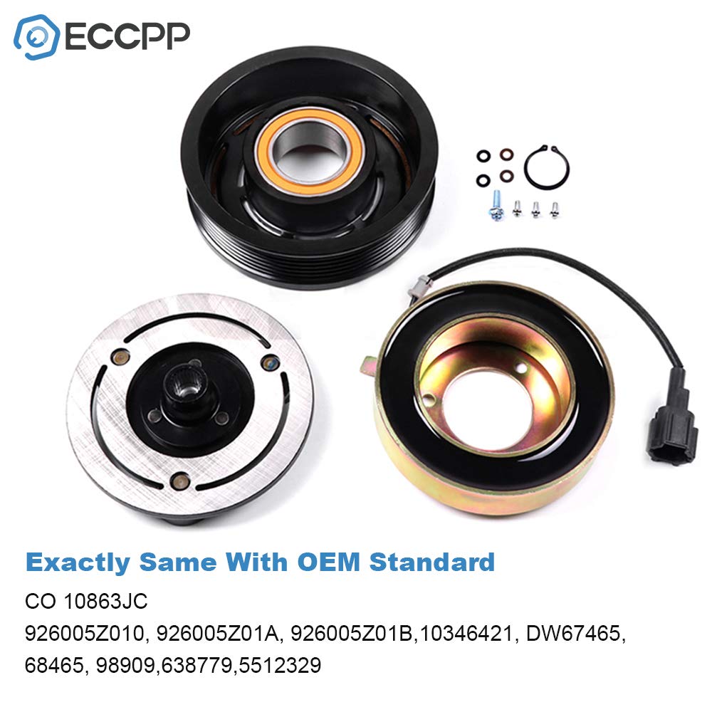 Eccpp A/C Compressor Clutch Fit For Nissan Quest Murano 3.5L 2003 2004 2005 2006 2007 2008 2009 A/C Clutch
