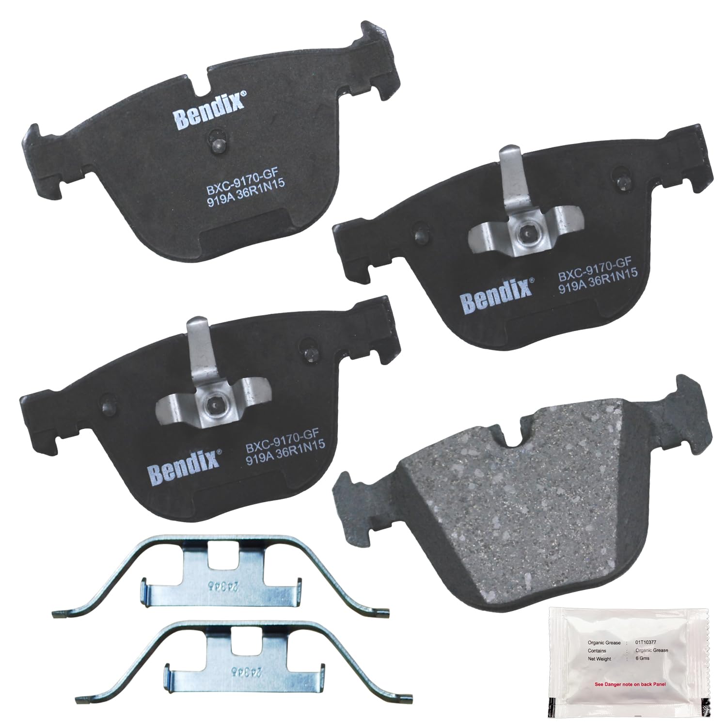 Bendix Priority1 Cfc919A Ceramic Rear Brake Pads For Select Models Bmw 535I Gt, Gt Xdrive, 550I 740I, 740Li, 740Li 750I, 750I 75