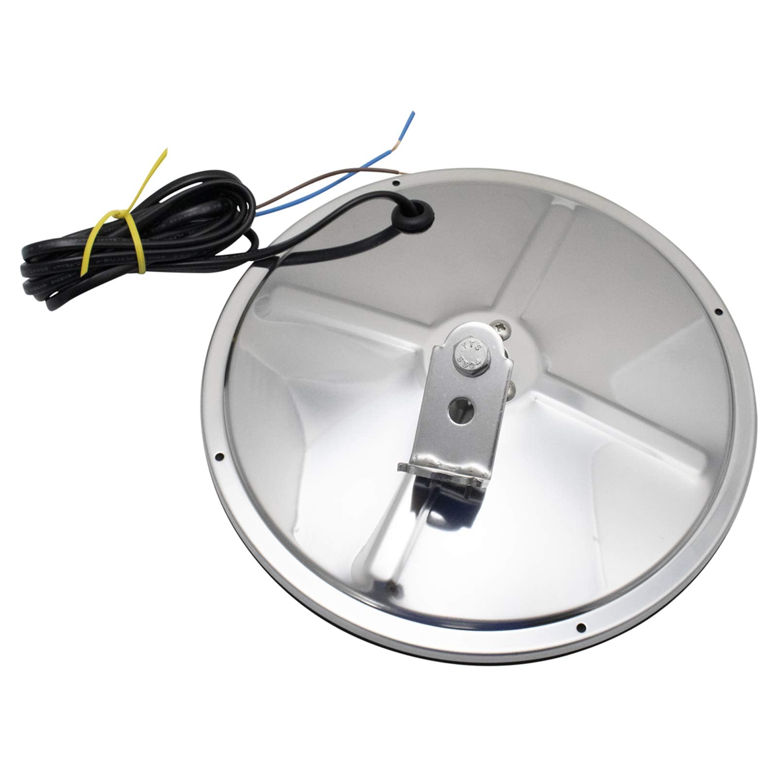 Trq 8.5'' Round Convex Mirror Stainless Steel Heated Center Stud W/Mounting Bracket