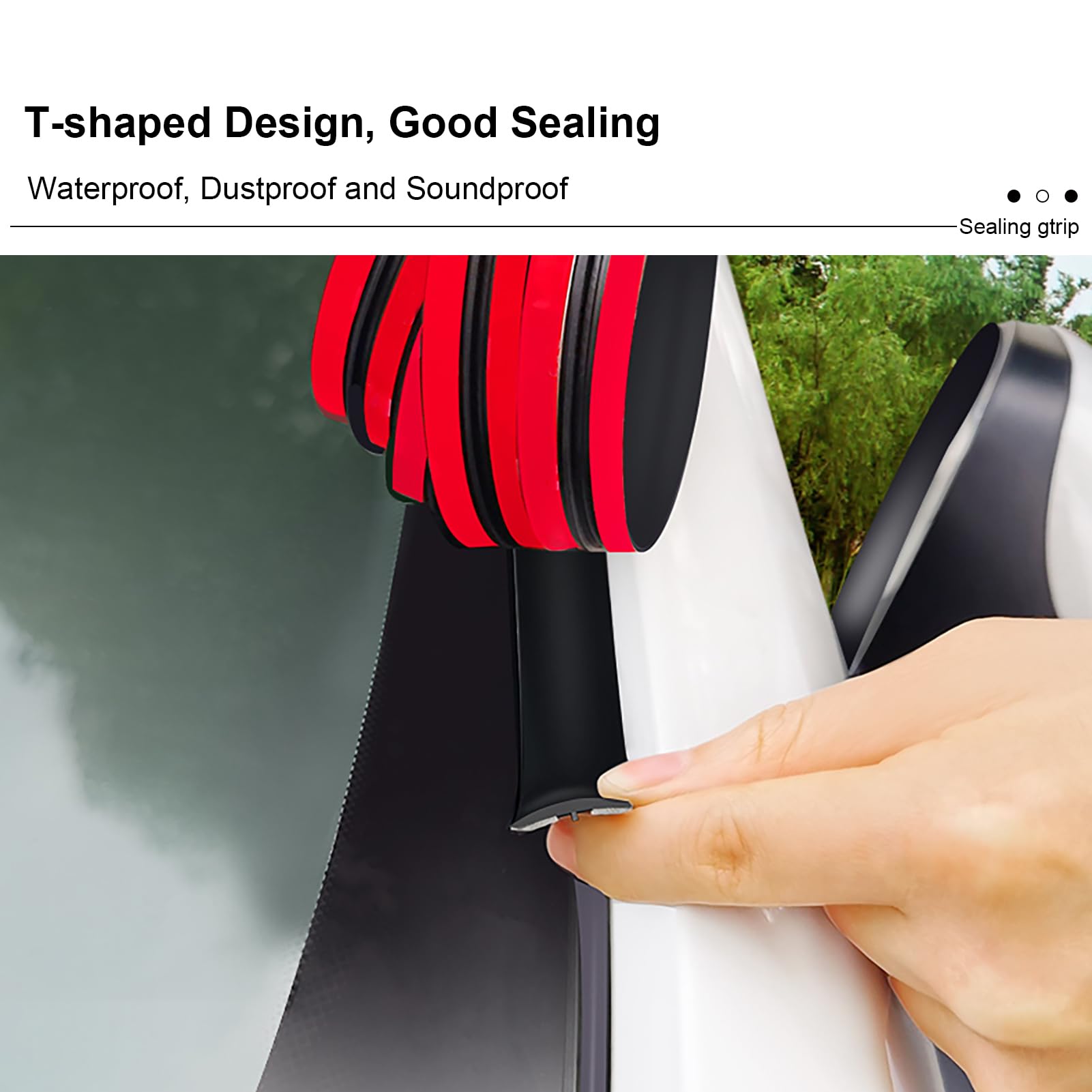 Car Windshield Weather Strip 19Mm Rubber Weather Stripping Trim For Car Truck Roof Sunroof Front Rear Windshield (5M/16Ft)