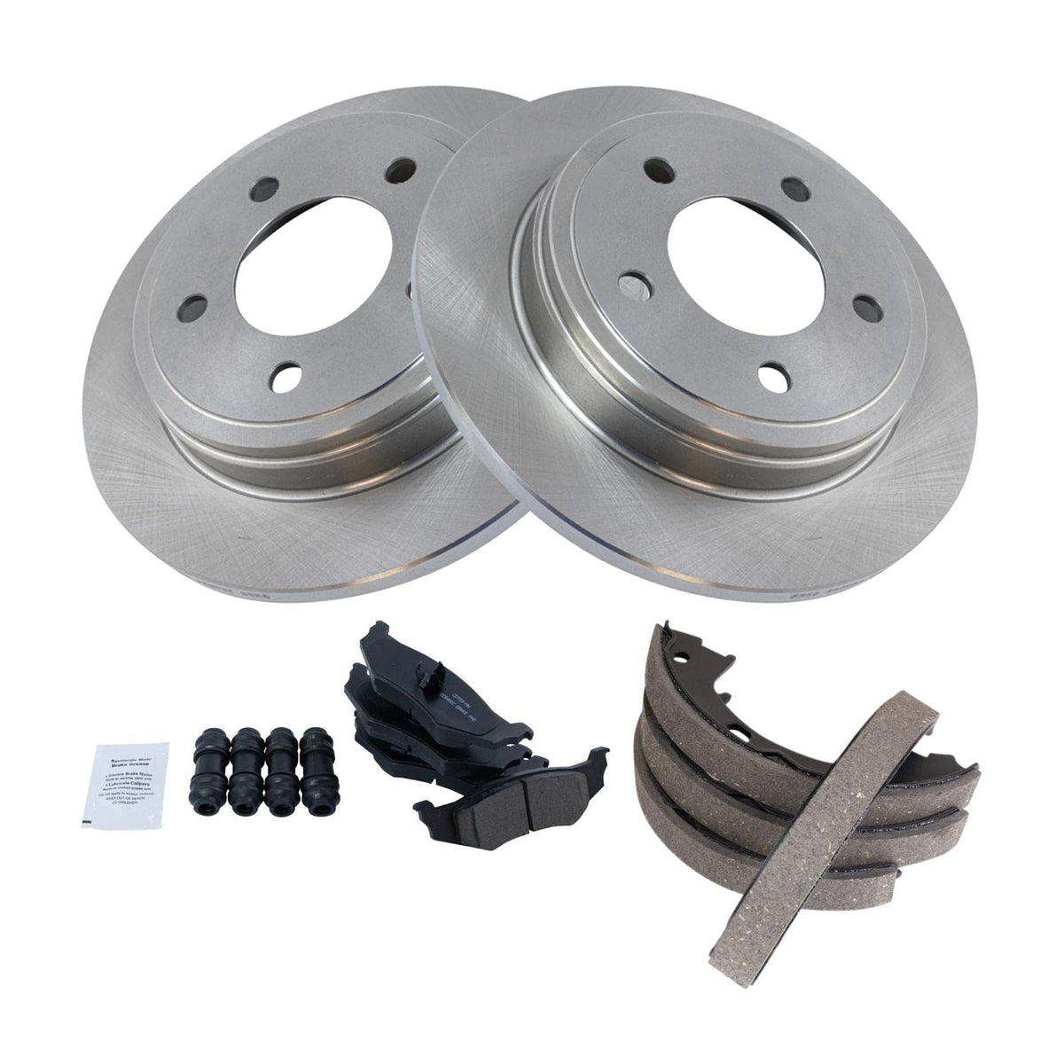 Trq Rear Brake Pad & Rotor Kit Fits 1995-2004 Chrysler 1995-2004 Dodge 95 Eagle