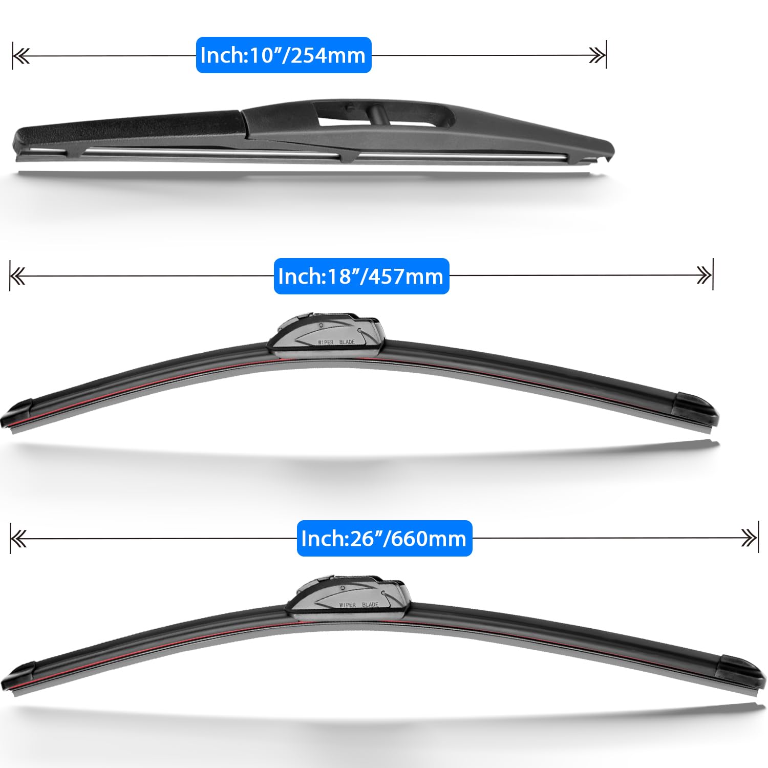 Raintok Windshield Wiper Blades Replacement For Honda Hrv Hr-V 2016 2017 2018 2019 2020 2021 2022 Original Factory Quality Front