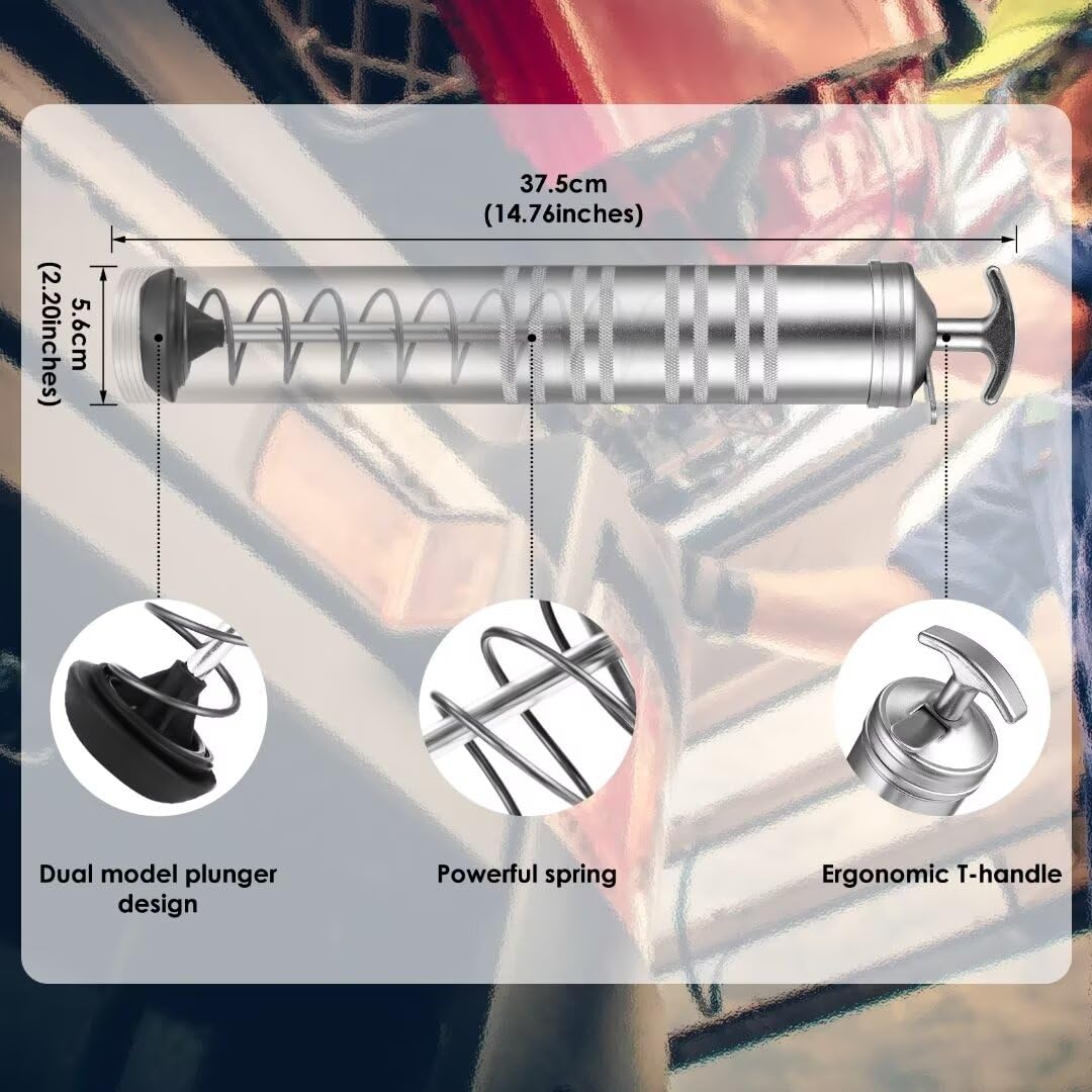 Ativere Grease Gun Replacement Tube Is Compatible With Mil.Waukee. 2646-20 M18 2-Spd,2446-21Xc M12 And Compatible With De.Waltt