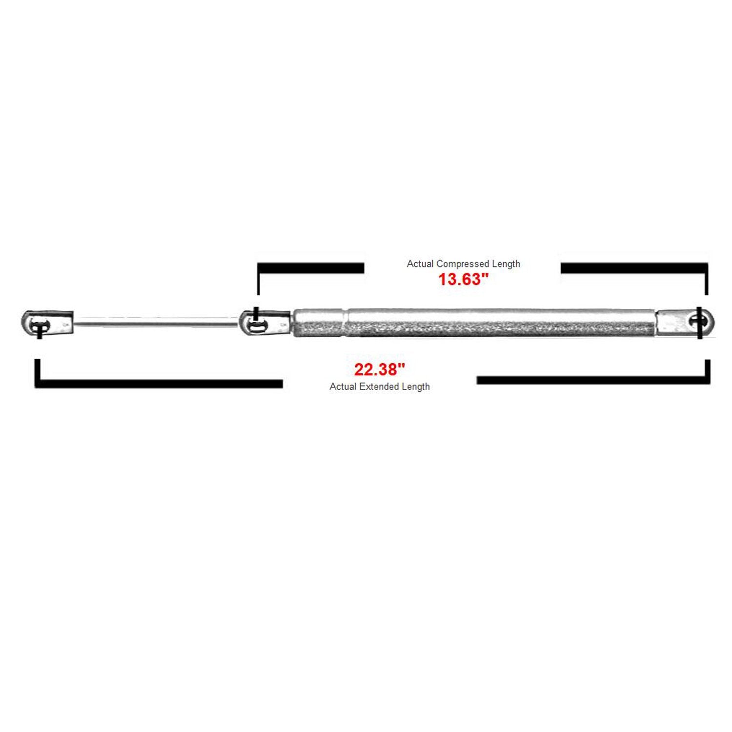 Hood Struts Lift Support Fit for Acura MDX 2007-2013, Front Hood Rods Shocks Fits 2007 2008 2009 2010 2011 2012 2013 Acura MDX Base Sport Utility 4-Door, 6339 PM1109, 2 Pcs