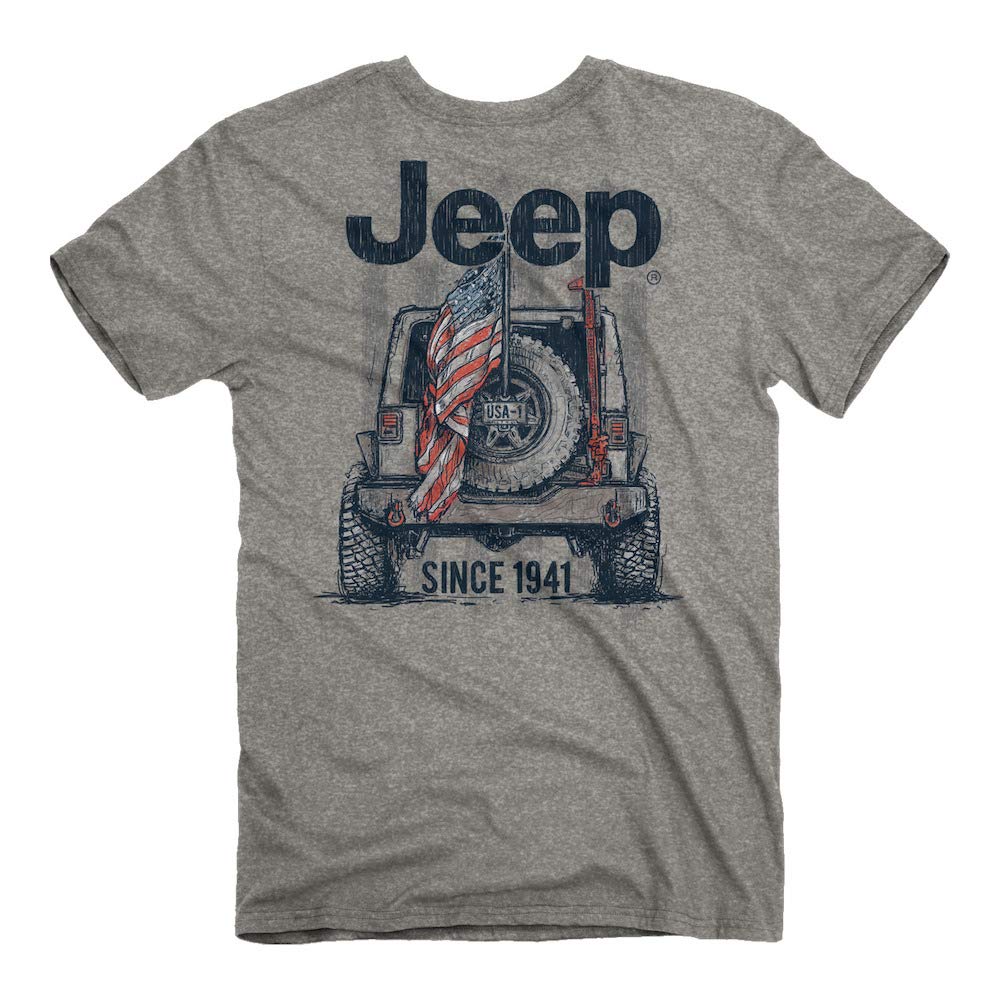 Jeep Usa 1 T-Shirt - Grey - Large