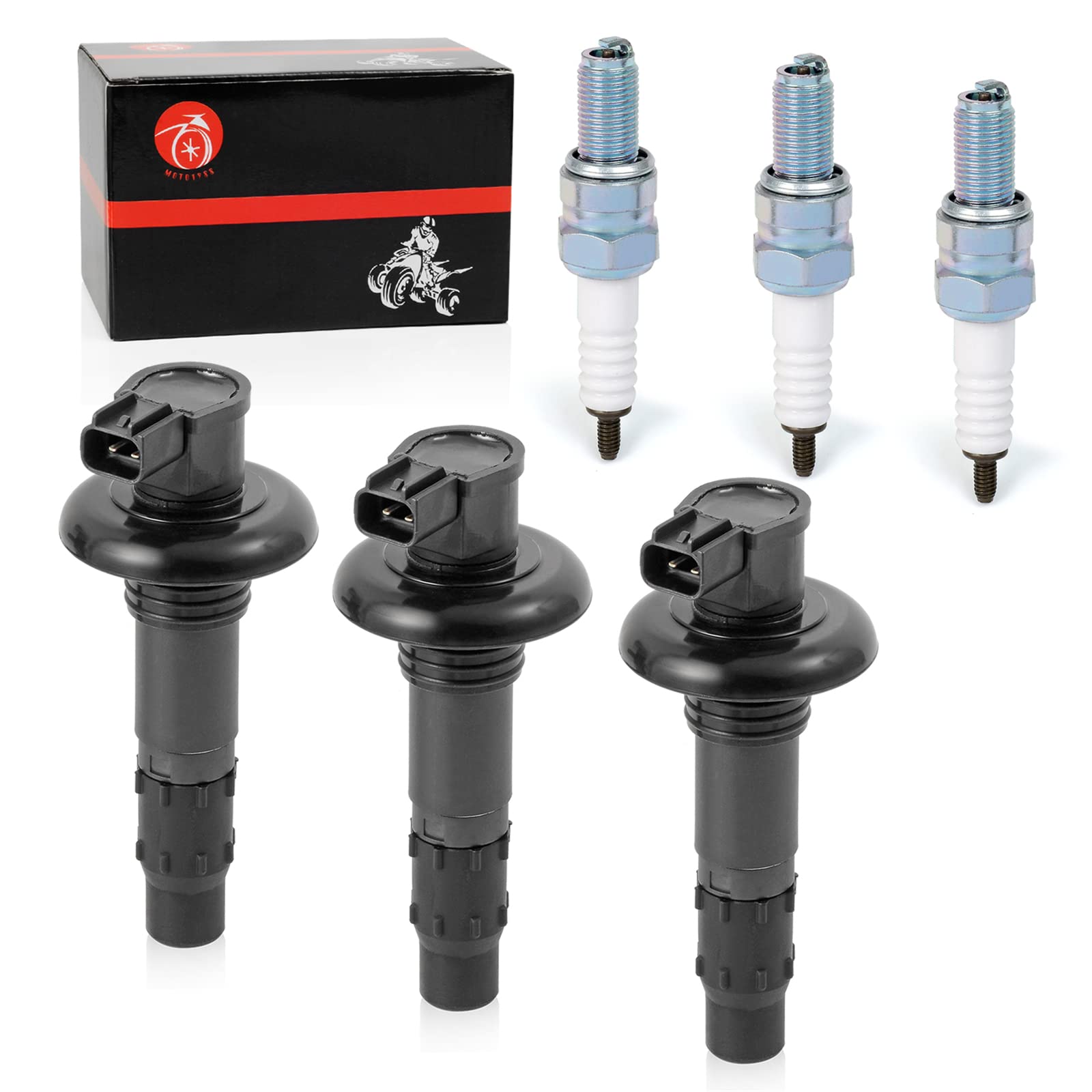 Ignition Coil Pack & Spark Plugs For SeaDoo GTX RXT RXP GTI GTS 130 155 185 215 255 260 420664020 296000307