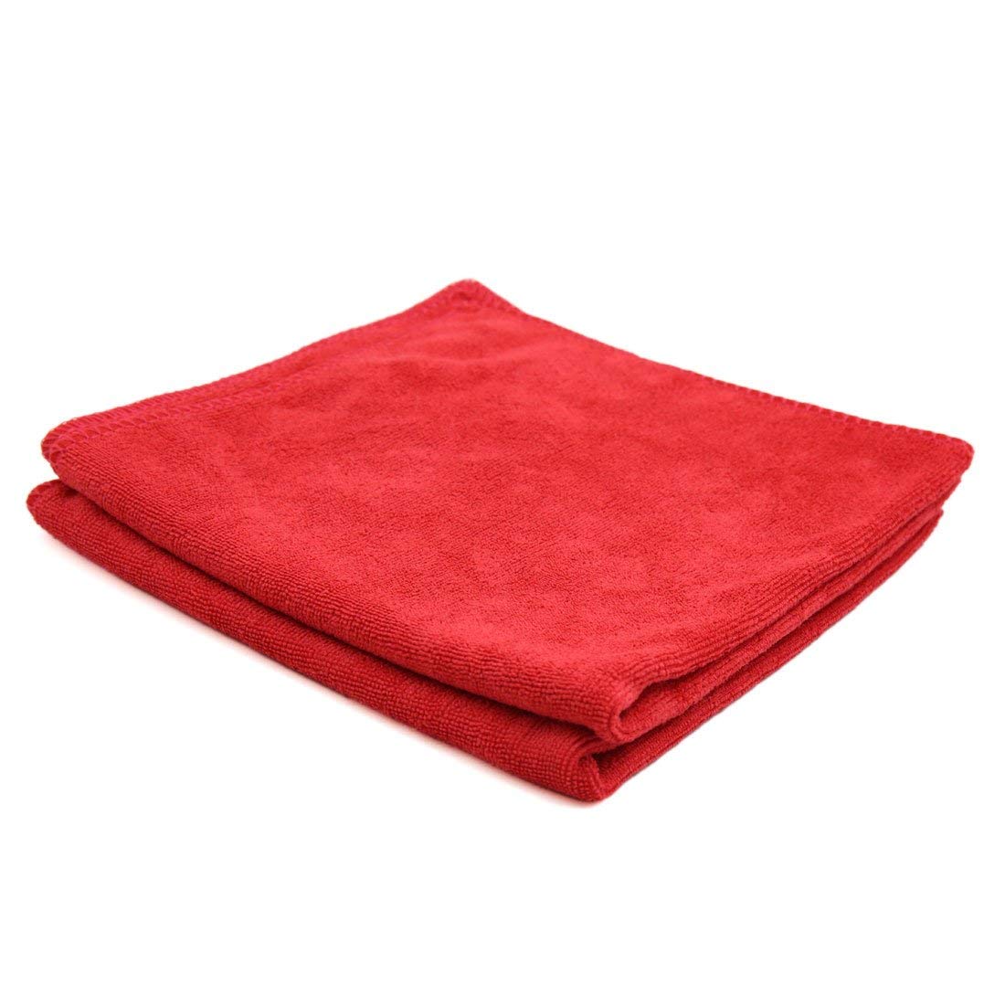 KTM Healthcare 2pcs 40 x 40cm 300GSM Microfiber Car Towel Drying Washing Cloth Red