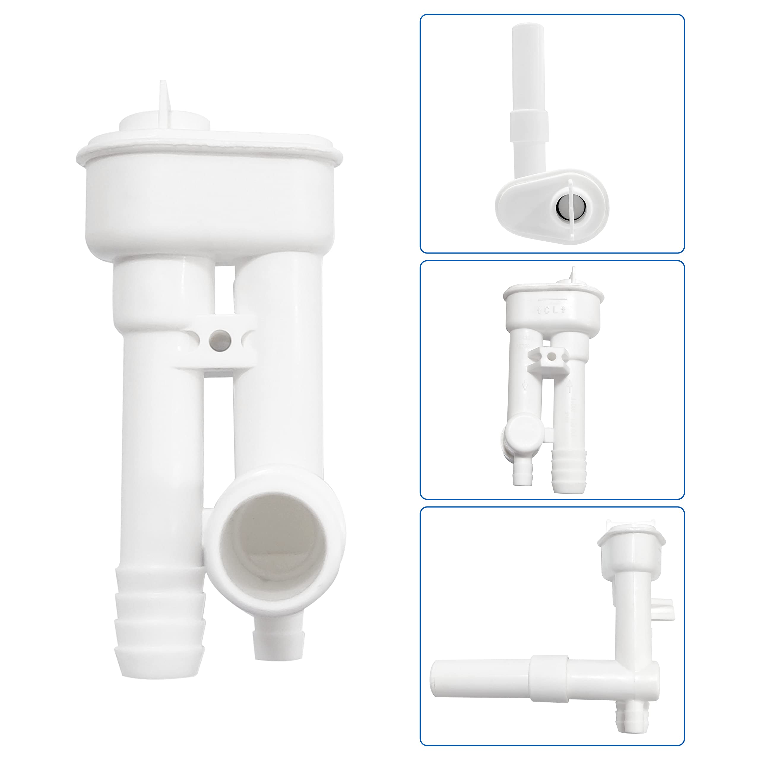 385230325 Toilet Vacuum Breaker for Hand Spray Replacement for Dometic RV Toilet Fit for Sealand VacuFlush and Traveler Toilets