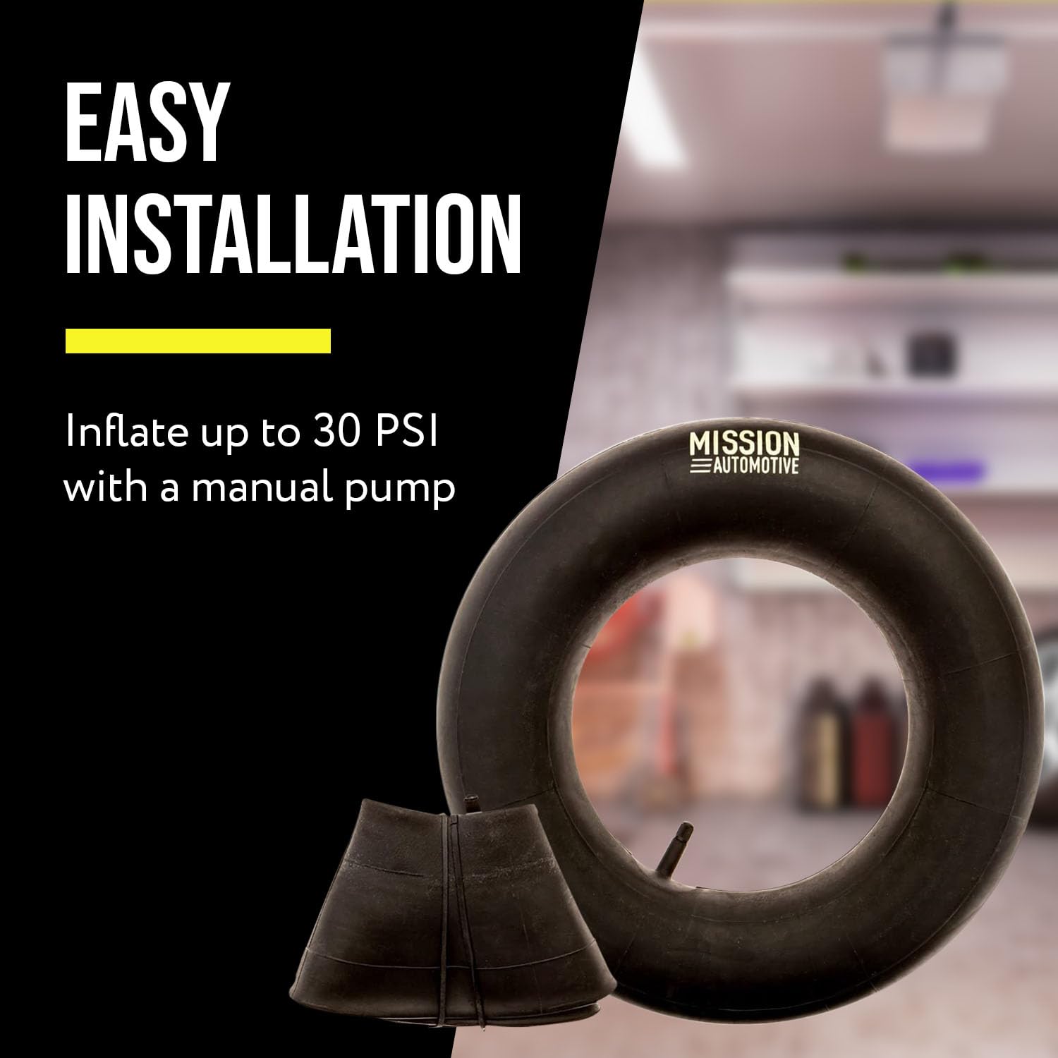 Mission Automotive 15X6.00-6 Inner Tube Replacement With Tr-13 Valve Stem - 2 Pack - Suitable For Riding Lawn Mowers, Mowers, Go