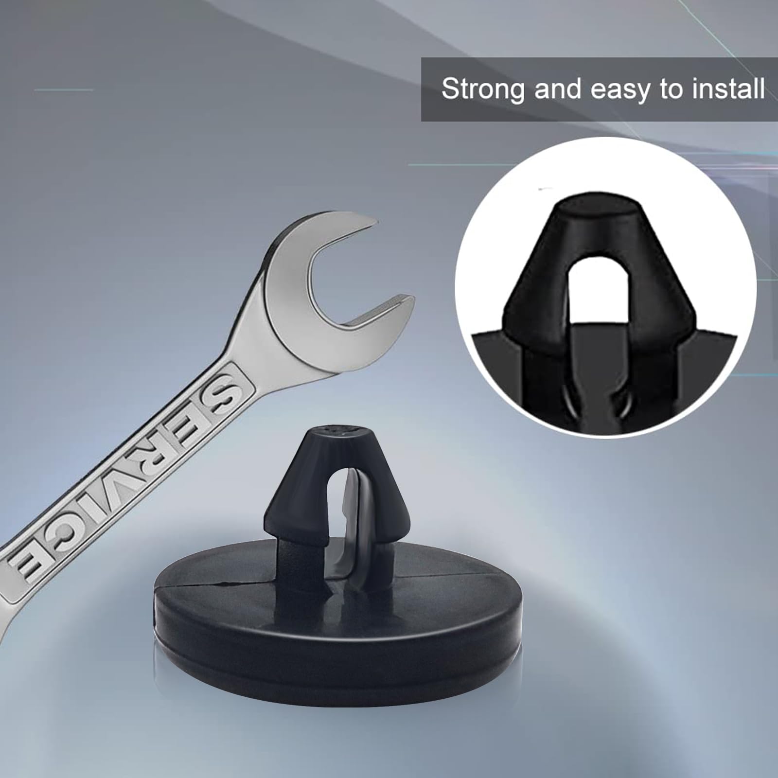 Ajxn 8 Pcs Brake Switch Stopper Car Truck Auto Pedal Pad Light Clutch Stopper 90541-06036 (Black)