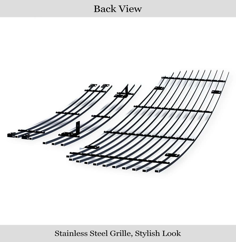 Aps Premium Stainless Steel Chrome 8X6 Billet Grille Insert Compatible With Gmc Sierra 2500 2003-2004 & 03-06 1500 2500 Hd 3500