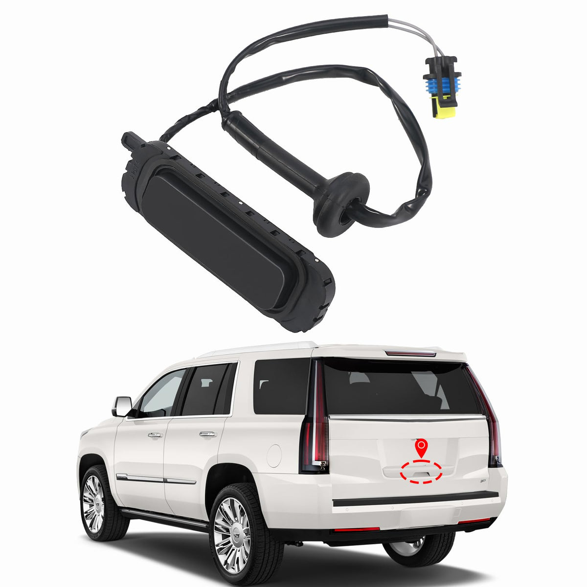15106857 Hatch Button Trunk Latch For 2007-2014 Chevrolet Suburban 1500 2500 Tahoe Cadillac Escalade Esv Gmc Yukon Xl Replace Pa