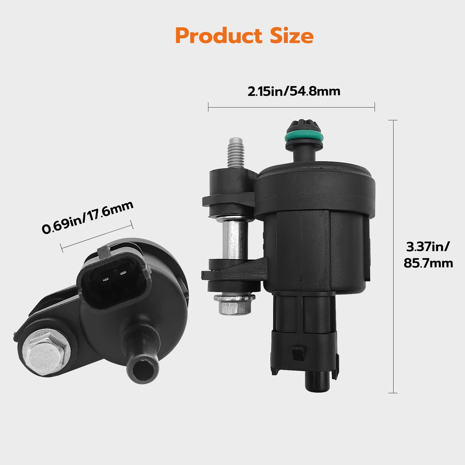 Vapor Canister Purge Valve Solenoid, Compatible With Chevrolet Caprice Camaro Equinox Impala Traverse Buick Enclave Acadia Canyo