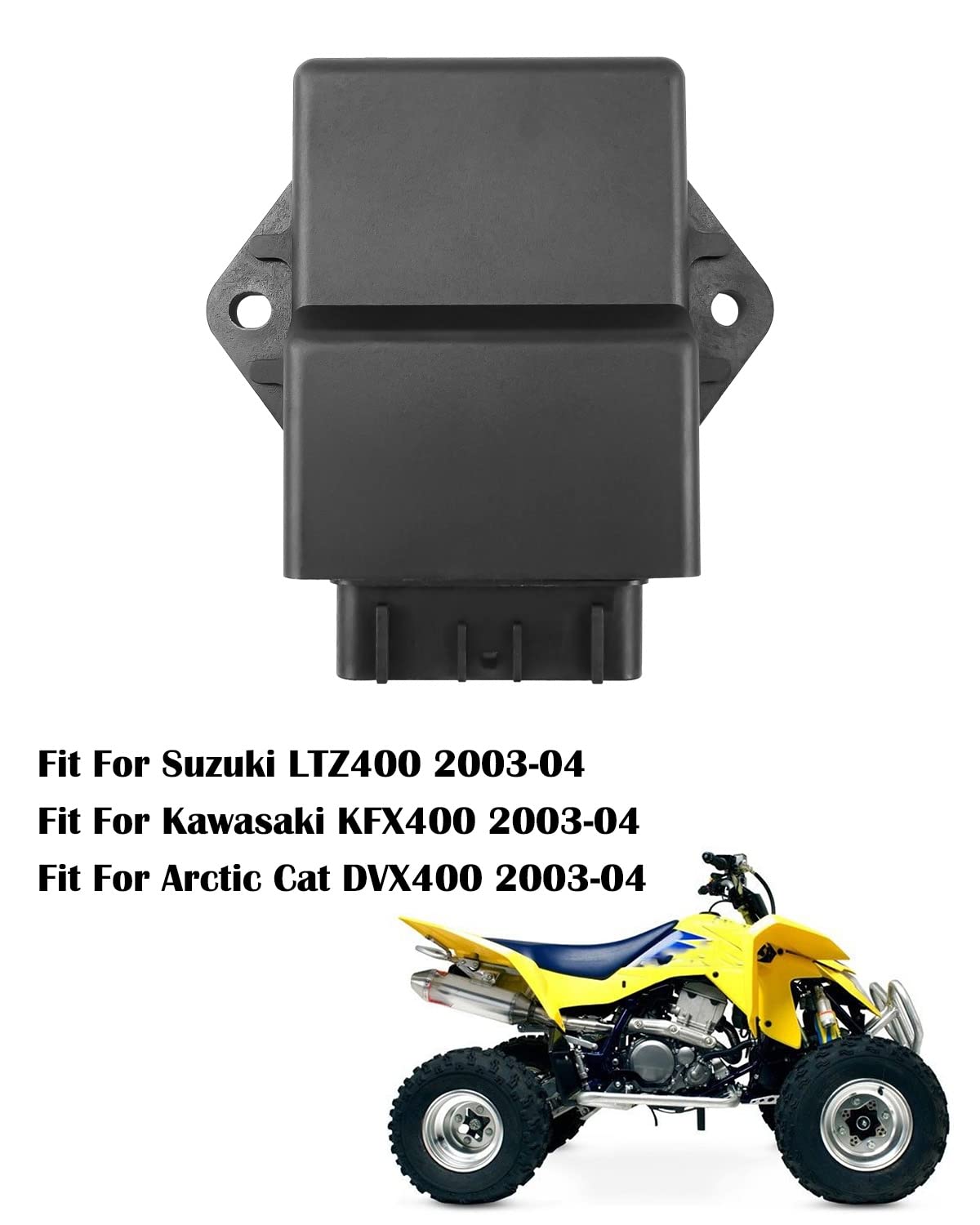 Emiho Cdi Ignition Box Fit For Suzuki Ltz400 Kawasaki Kfx400 Arctic Cat Dvx400 2003-2004 Replace Pe-C-As K400-A
