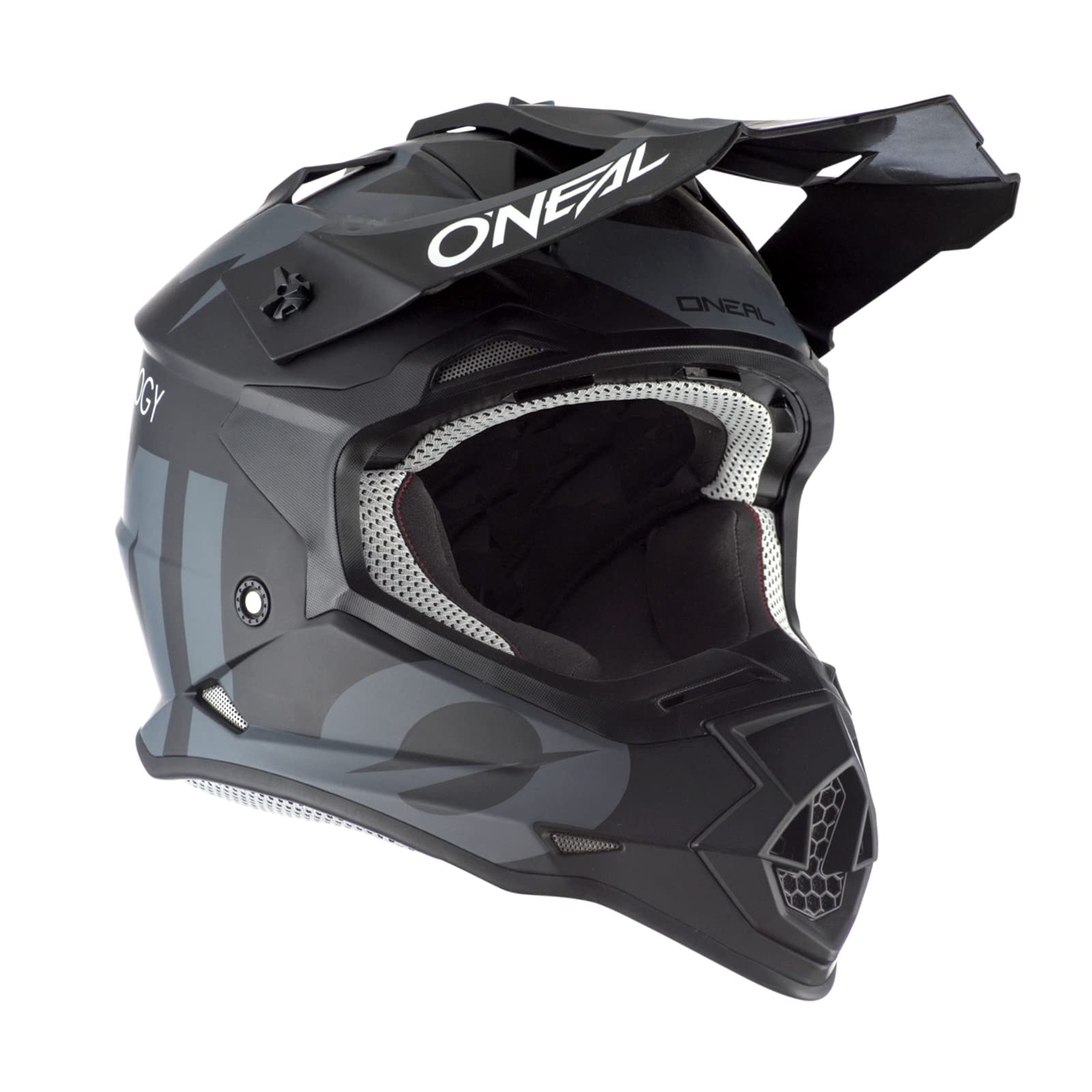 O'Neal - 0200-S15 2Series Adult Helmet, Slick (Black/Gray, Xl)