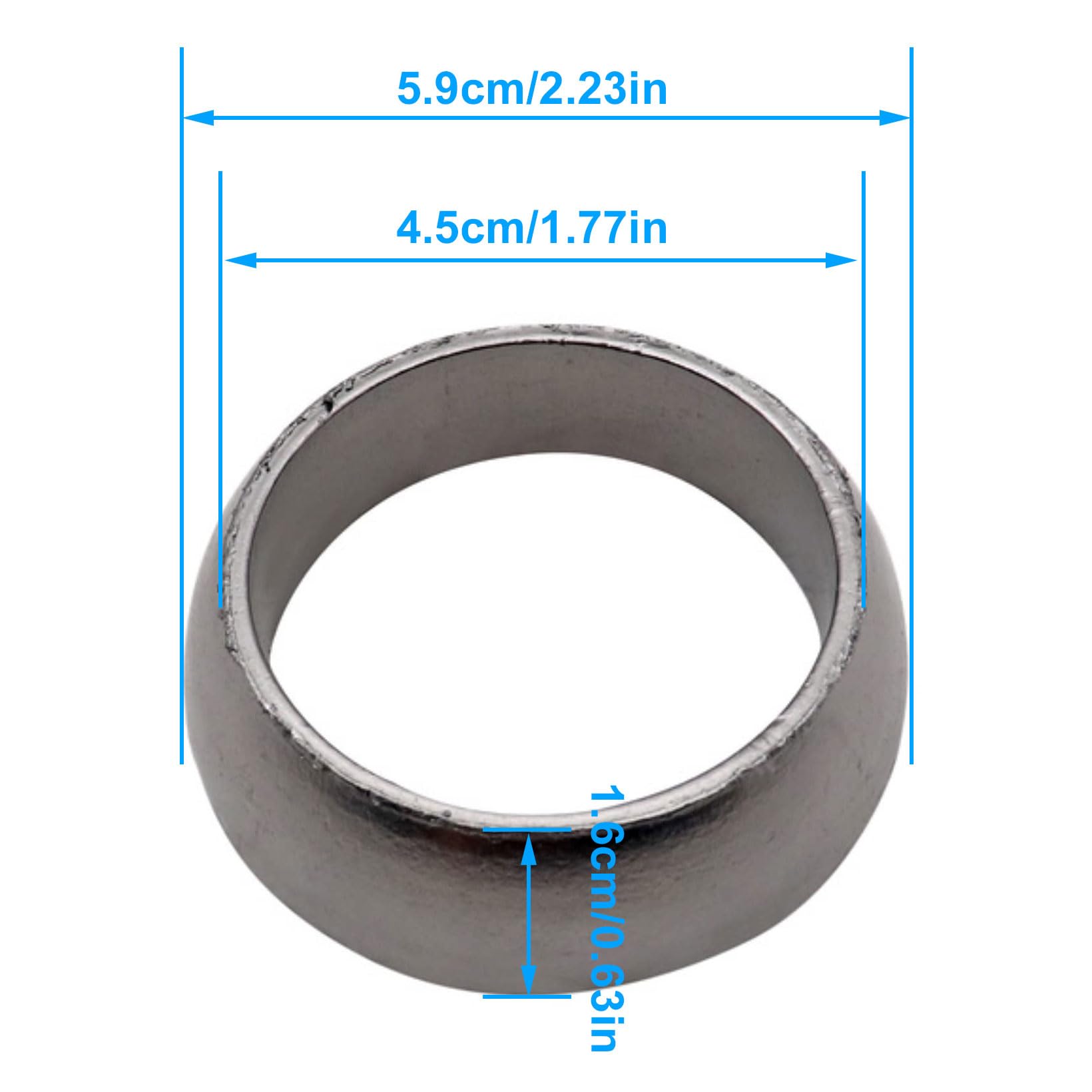 Nlqr Exhaust Gasket Donut Seal Compatible With Polaris Rzr Sportsman Ranger 700 800 900 Crew 700 800 Xp 2003-2017# 3610047