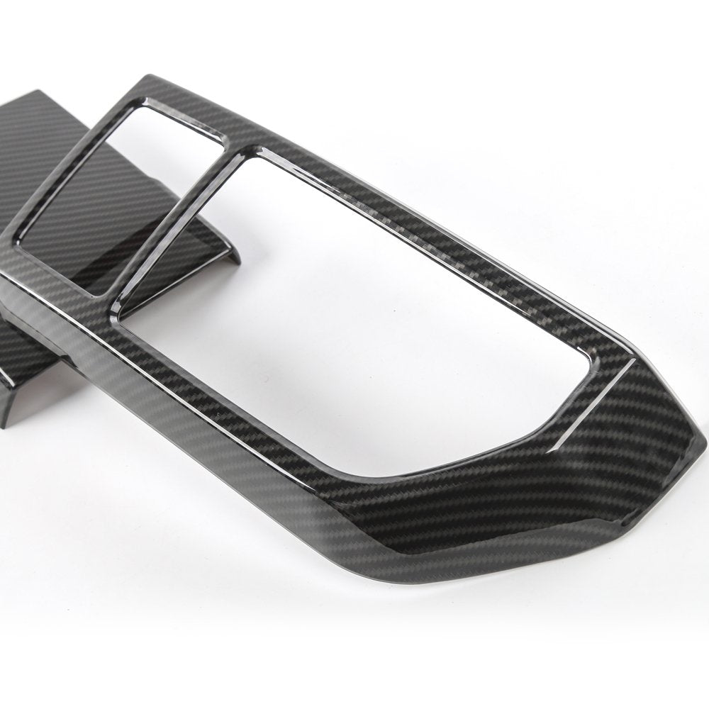 Voodonala Carbon Fiber Grain Central Control Cover Frame Trim For Ford F150 2015 2016 2017 2018 2019 2020