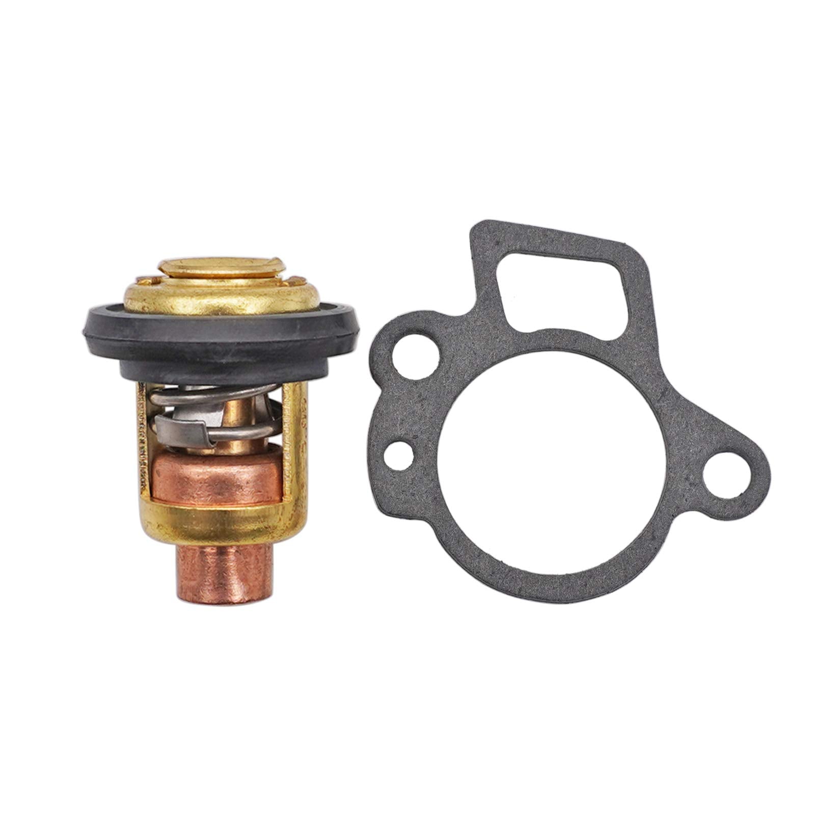 Marine Thermostat Kit 825212T02 855676A1 825212 855676003 825212001 with Gasket 27-824853 27-8248531 Replacement for Mercury 4-S