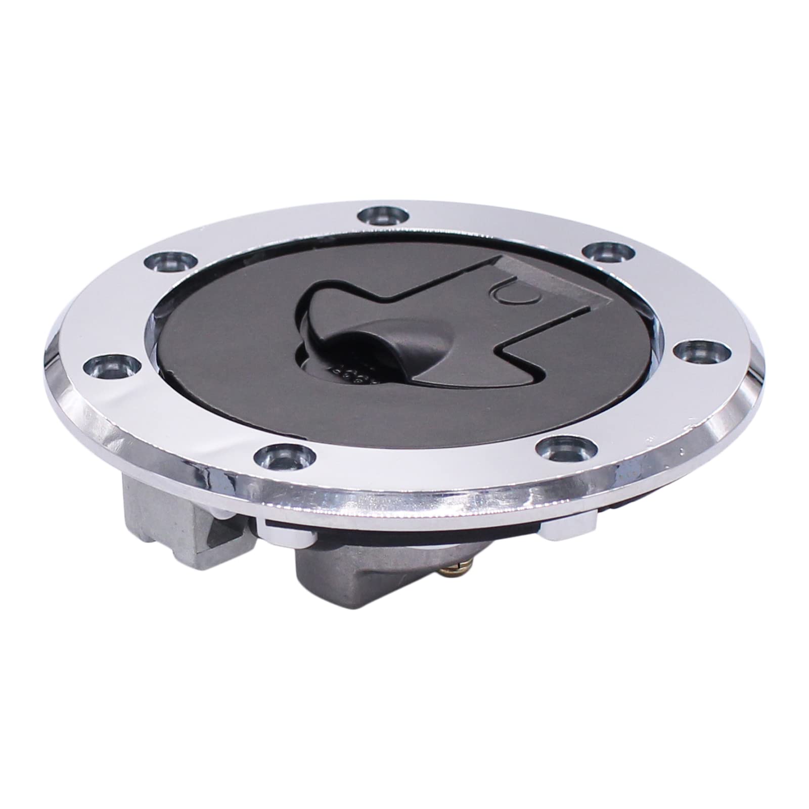 NewYall Fuel Gas Tank Cap Cover Lock with Keys for Kawasaki Ninja 500 EX500 87-01/ZX600 87-99/ZX750 89-01/ZX9R ZX900 94-99/250 2