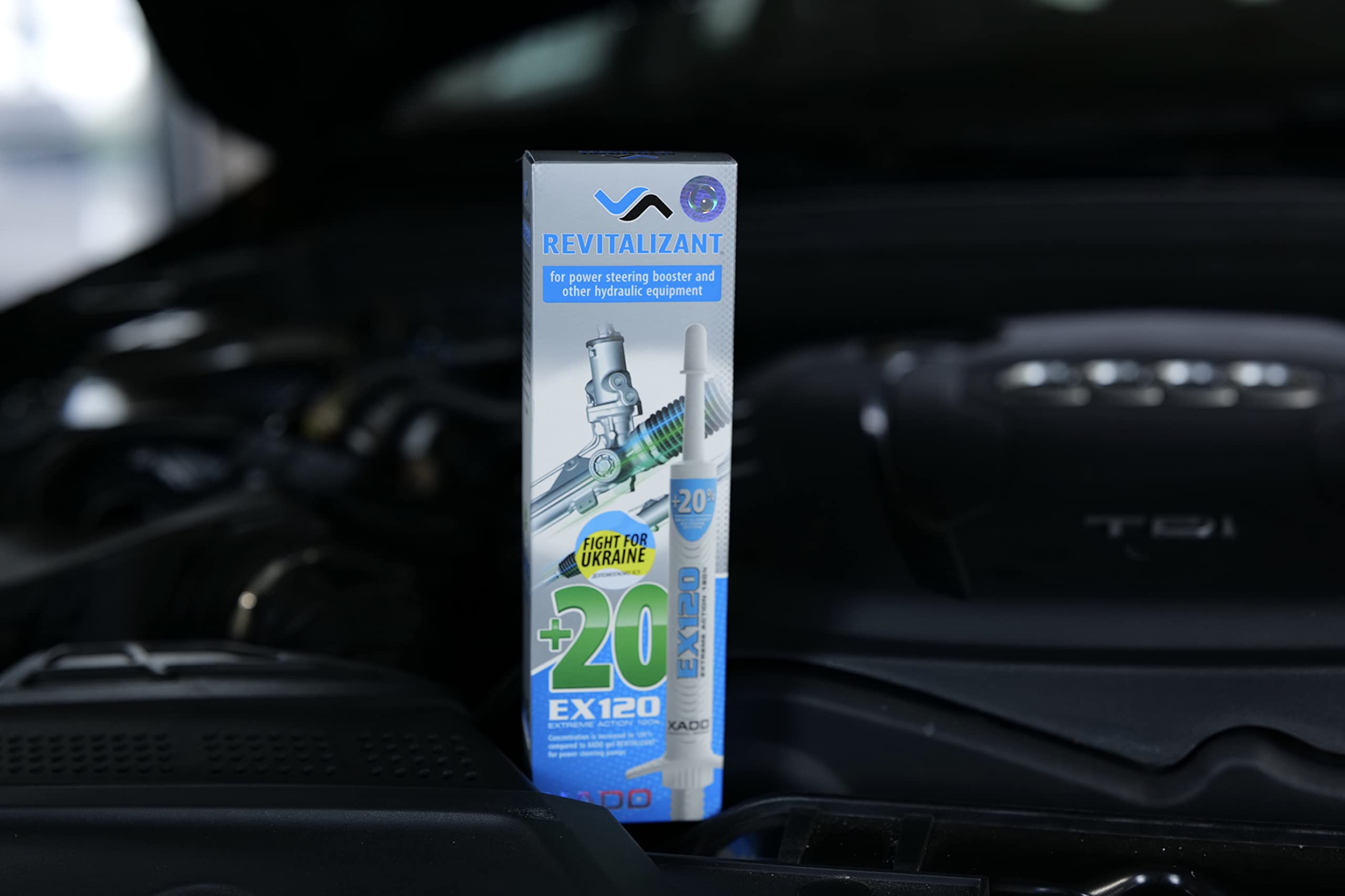 Xado Power Steering Fluid Oil Additive Ex120 - Metal Repair Conditioner And Revitalizant For Steering Wheel Booster And Hydrauli