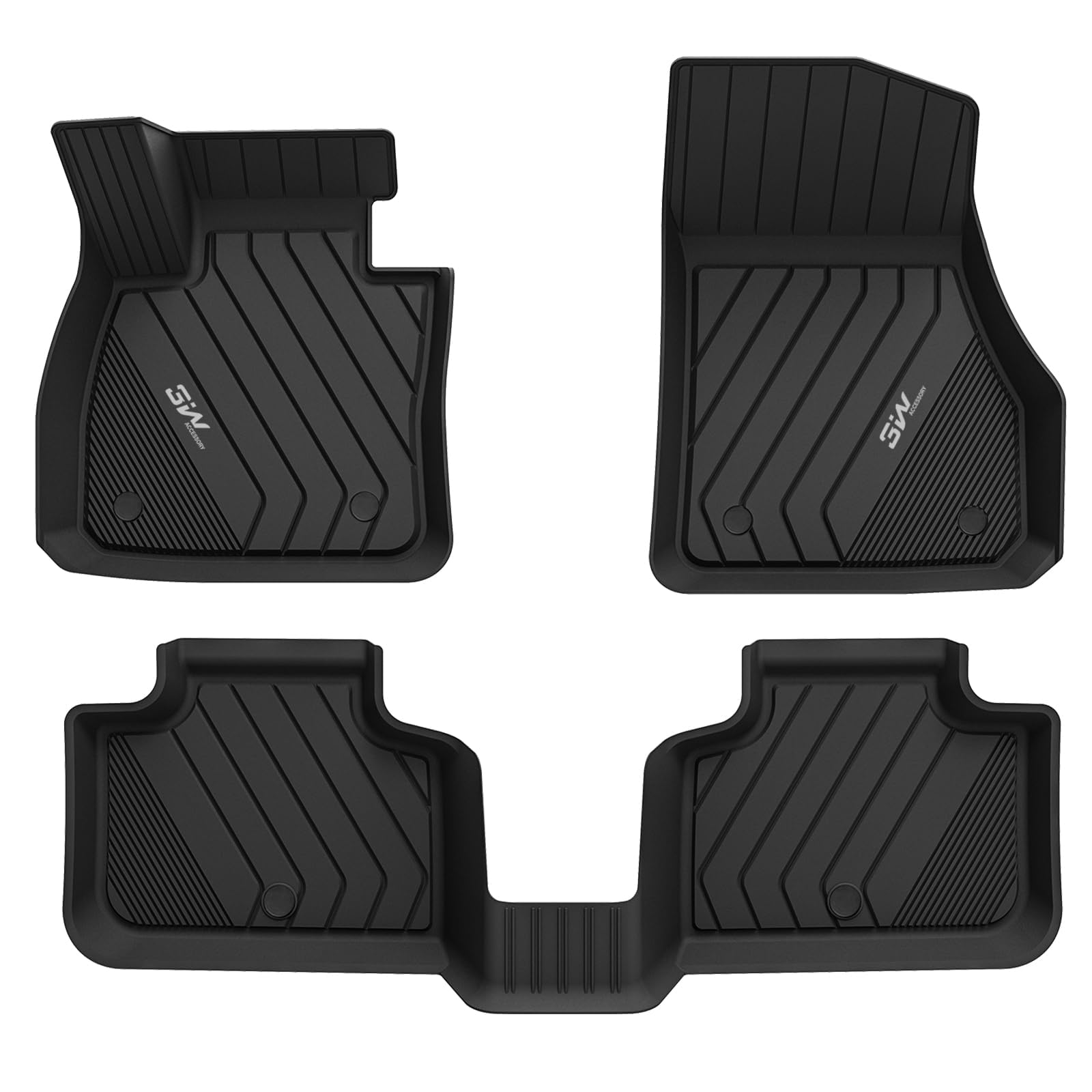 3W Floor Mats Fit for 2024 2025 2026 BMW 5 Series 530i 540i, TPE All Weather Heavy Duty Car Liner Custom Fit Car Accessories 1st