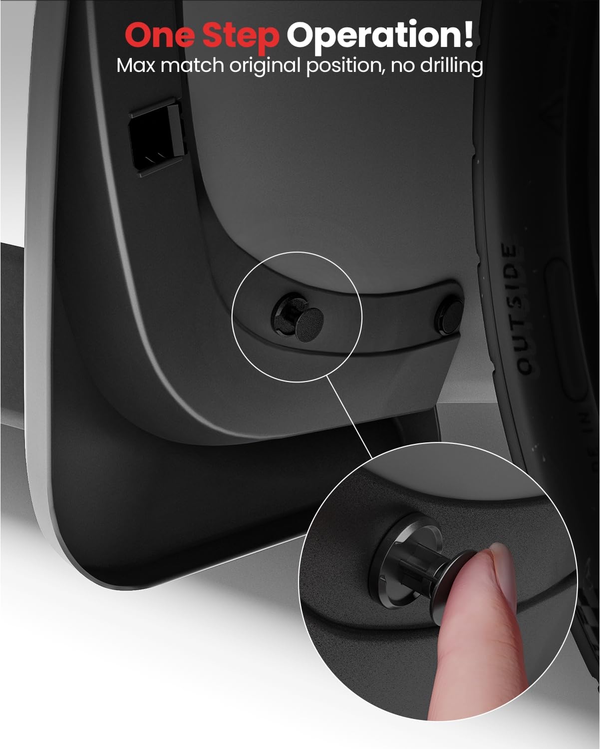 Reevaa 2025 Tesla Model 3 Highland Accessories - Mud Flaps [No Drilling Required] All-Weather Mud Guard Body Kits For Model 3 Hi