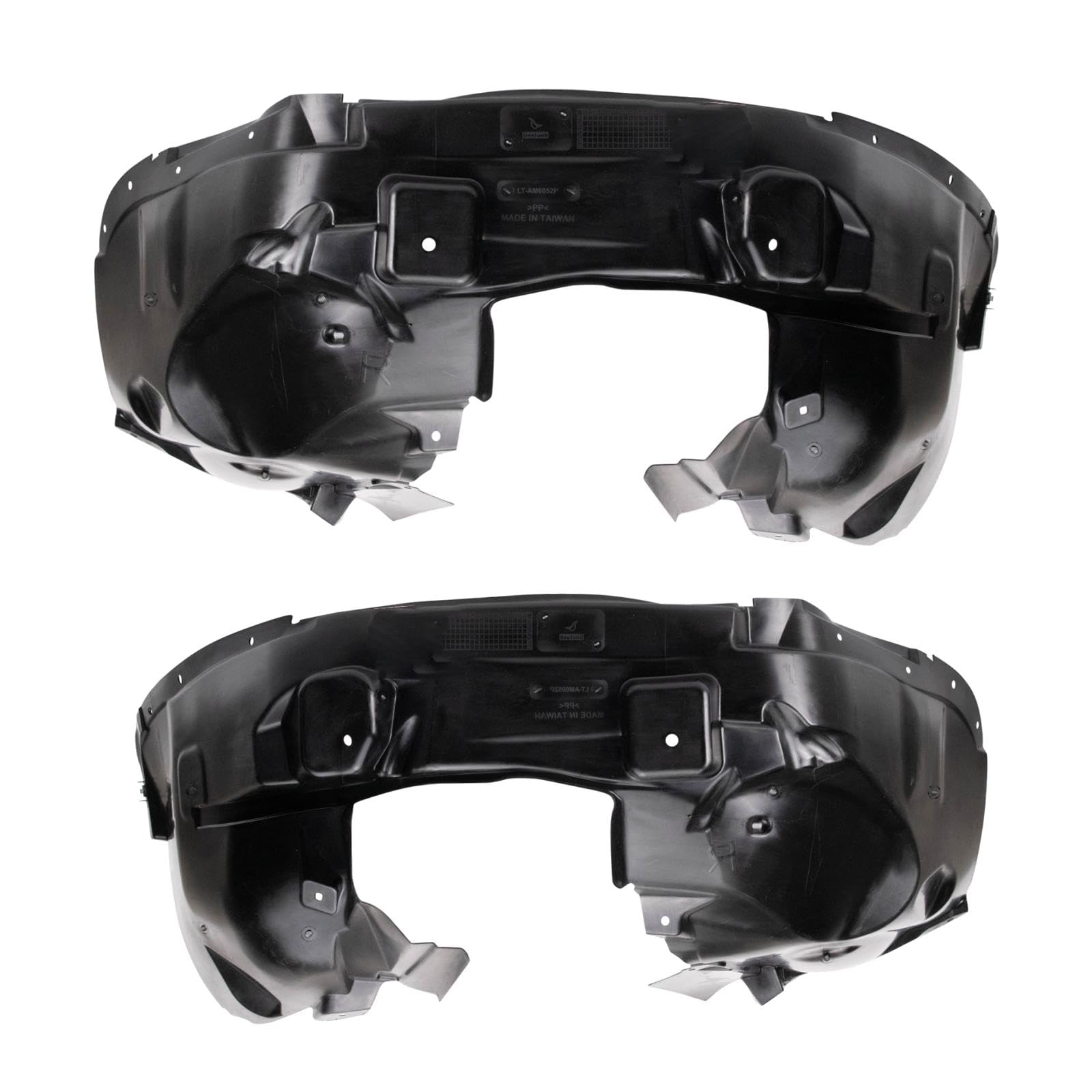 Trq Front Inner Fender Liner Set Compatible With 2017 Jeep Compass Ch1248160 Ch1249189