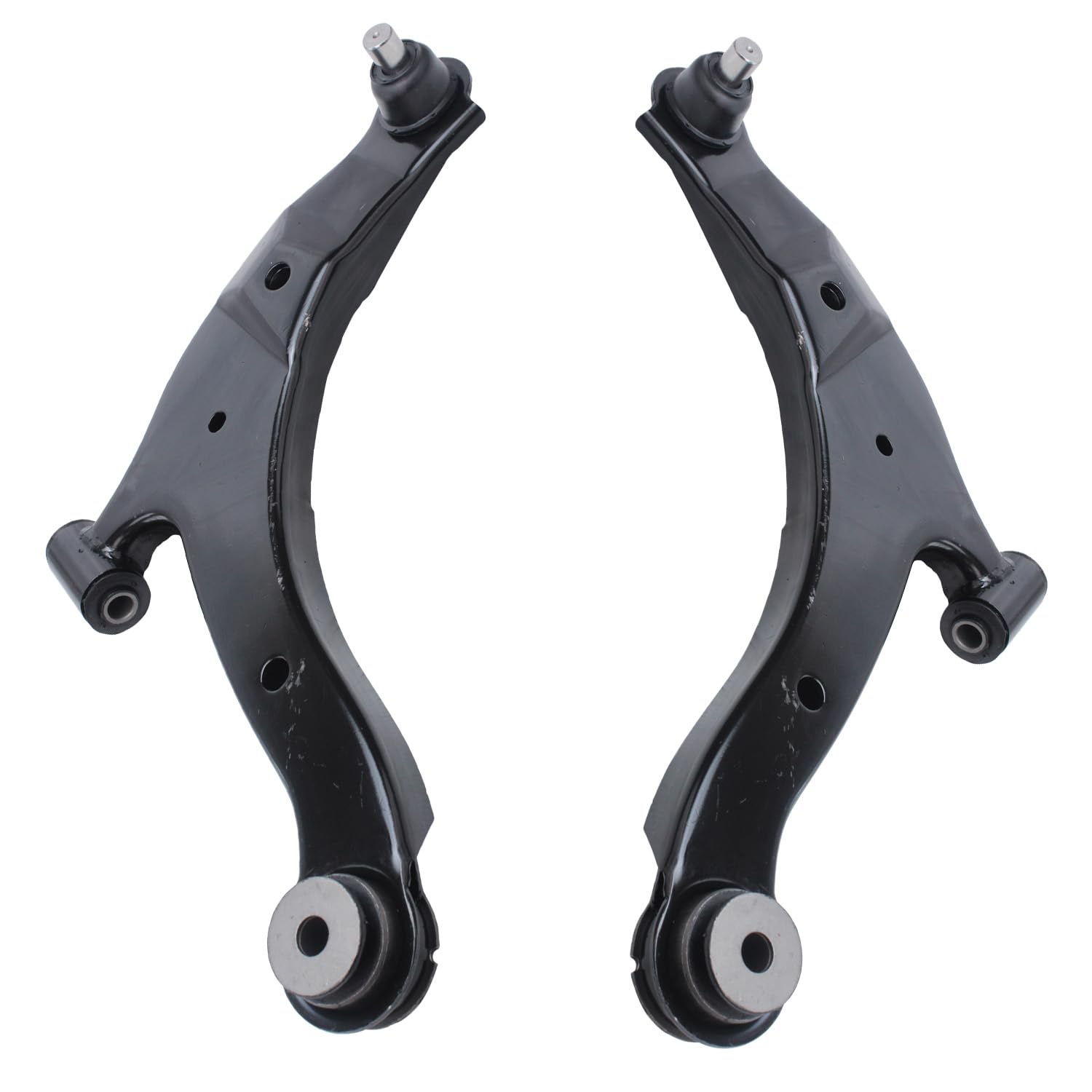 Detroit Axle - Front End 10pc Suspension Kit for 2000-2005 Dodge Neon 2001 2002 2003 2004, 2 Lower Control Arms w/Ball Joints Assembly, 4 Inner & Outer Tie Rods, 2 Sway Bars, 2 Boots, Replacement