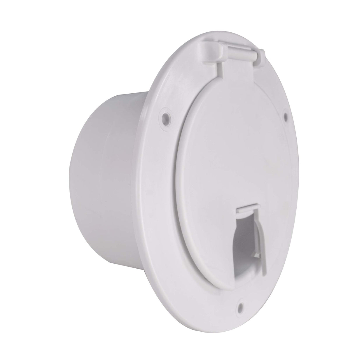 Recpro Rv Camper Trailer Motorhome Power Cord Hatch/Cover (White)  Made In America