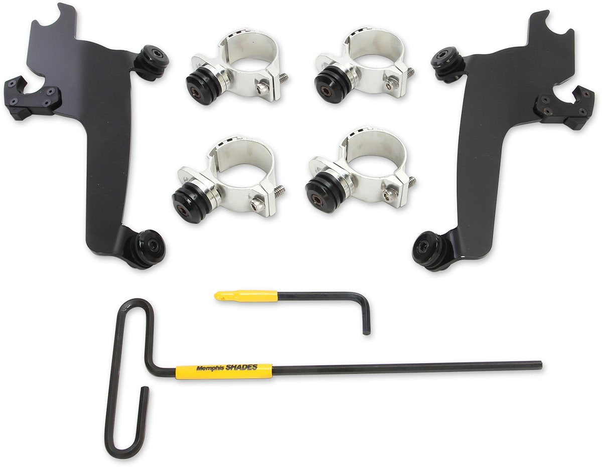 Memphis Shades Trigger-Lock Mounting Kit (Black/SPORTSHIELDS) for 05-15 Victory VEGAS8B