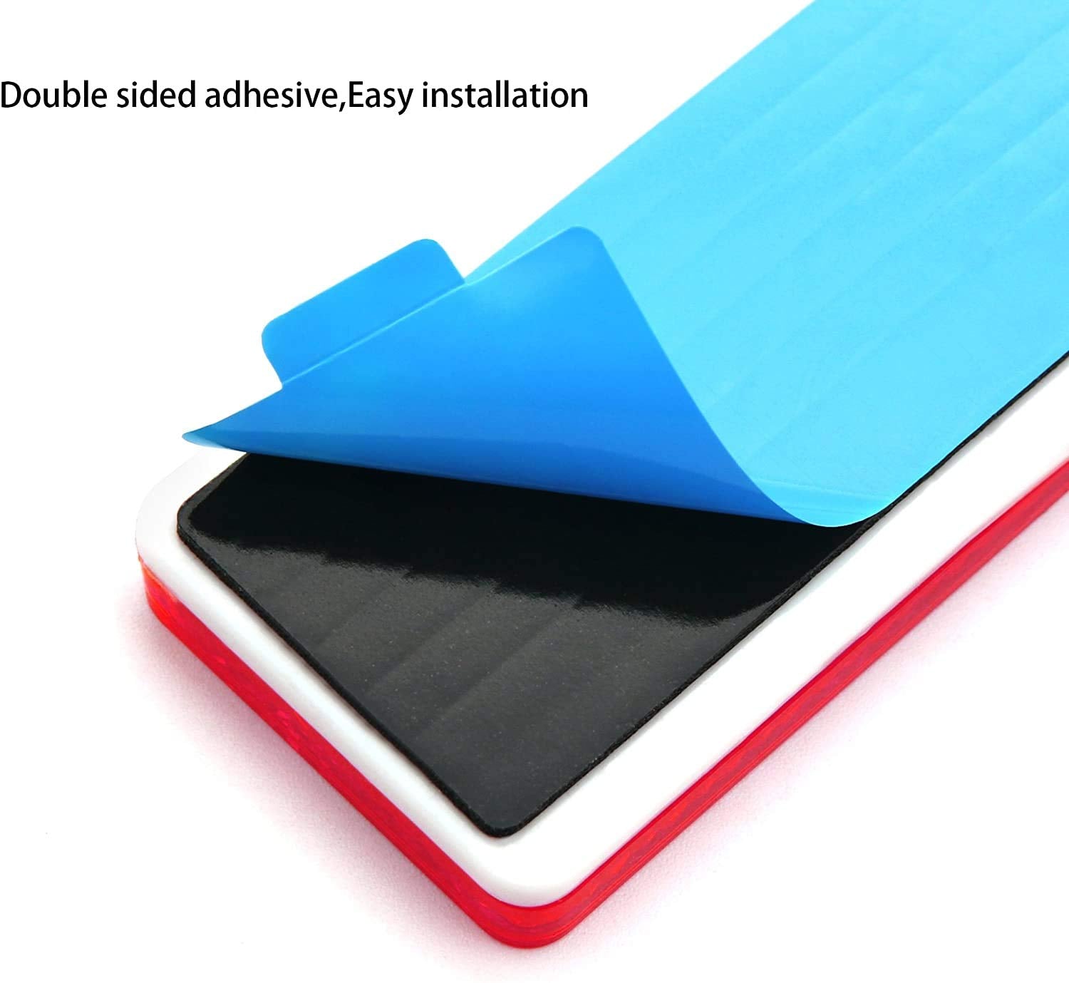 All Star Truck Parts] 10X Amber Class A 70Mmx30Mm (2.75''X1.18'') Rectangular Reflector Strong Stick-On 10 Pack For Trailers Tru