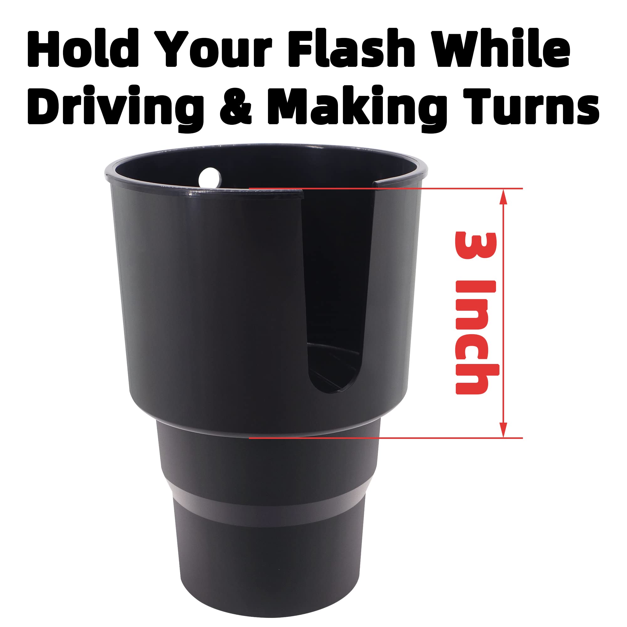 iSaddle Large Car Cup Holder Adapter Compatible with Hydro Flask 32oz 40oz 50/50 Flask, Yeti 24/30/36oz, Nalgene 32oz Coffee Mug