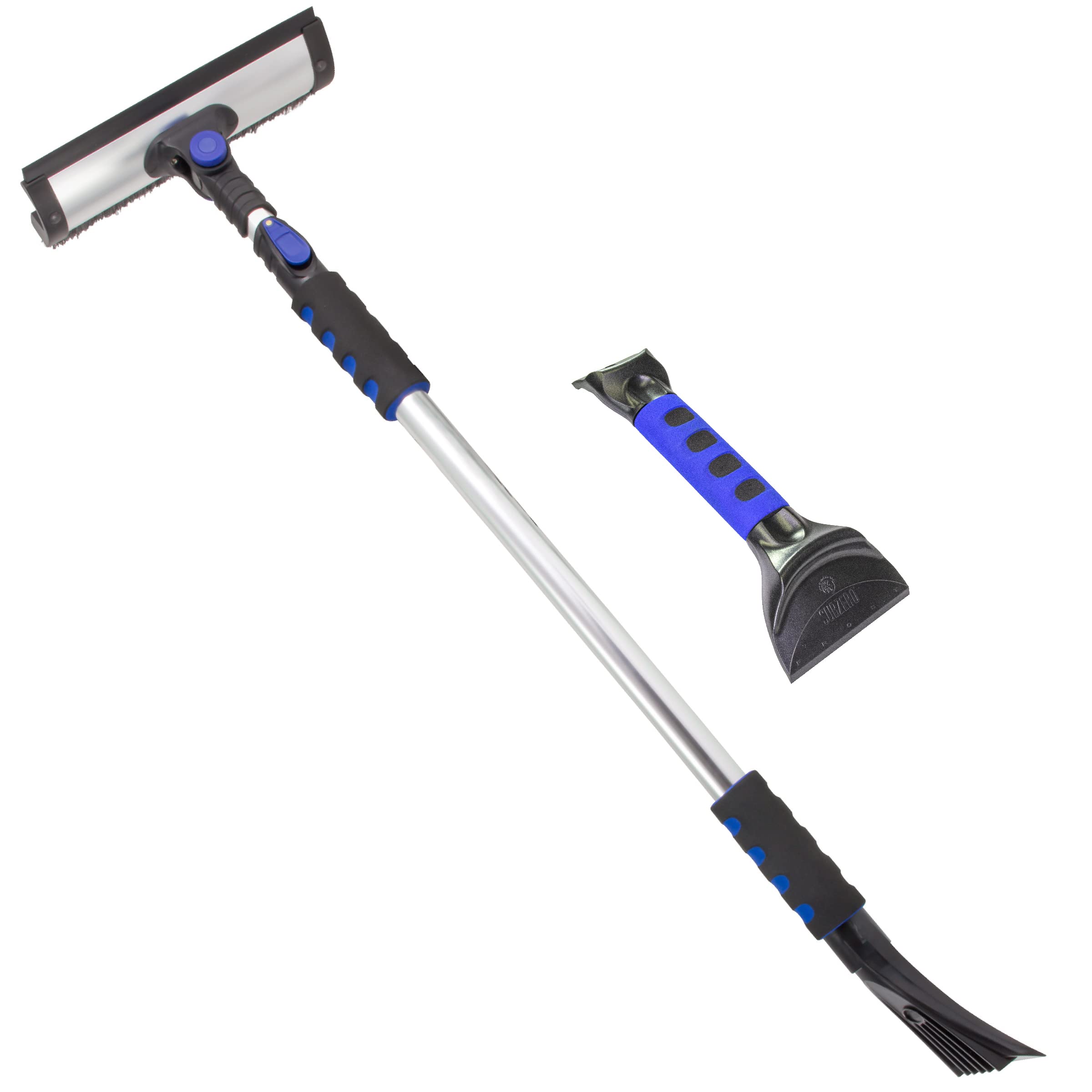 Subzero 80021 60    Quick Lock Snow Broom For Car And 11    Ice Scraper Bundle
