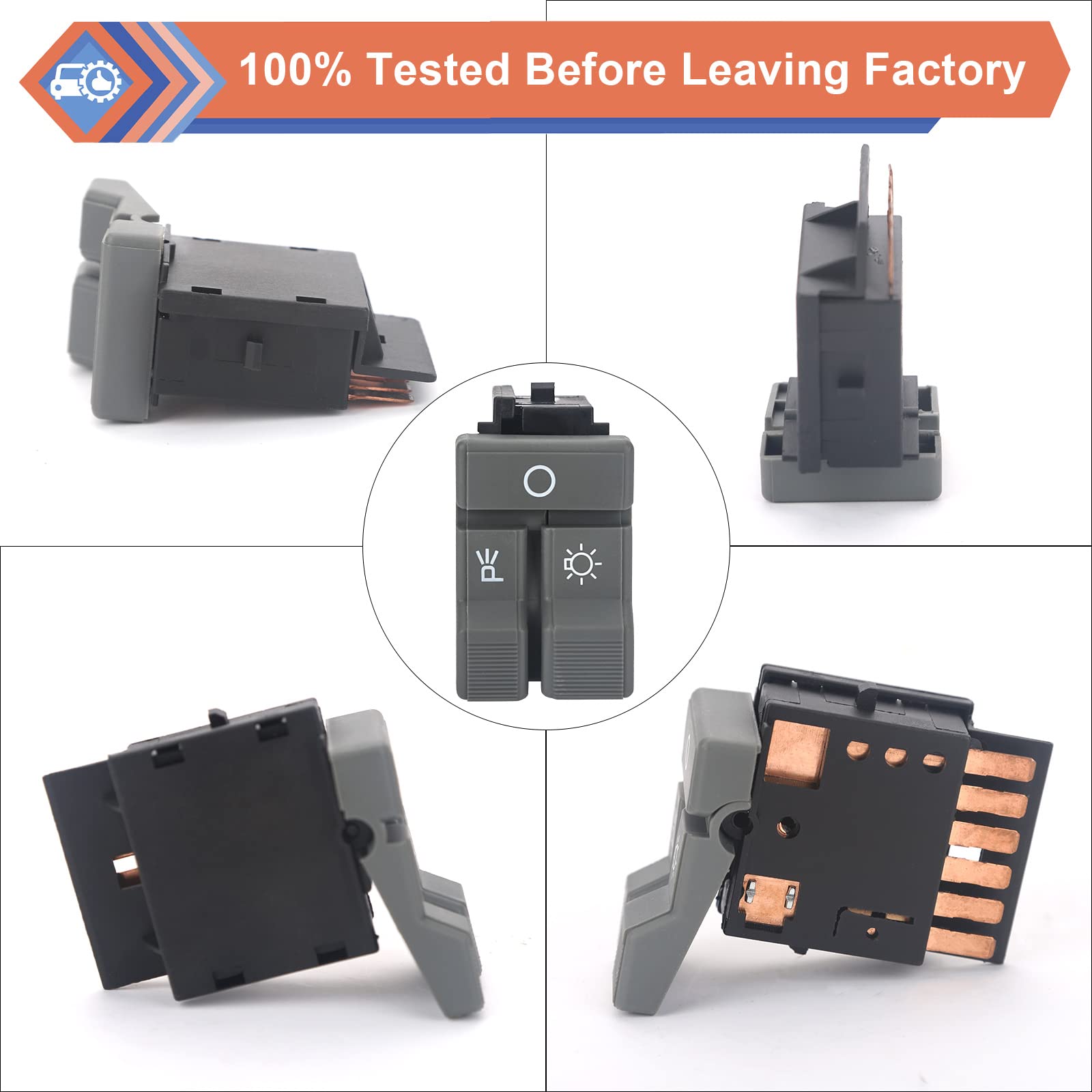 D1561D Headlamp Switch, Headlight Dome Light And Dimmer Switch Control Compatible With Gmc Chevy Vehicle 1990-1995 Yukon Blazer