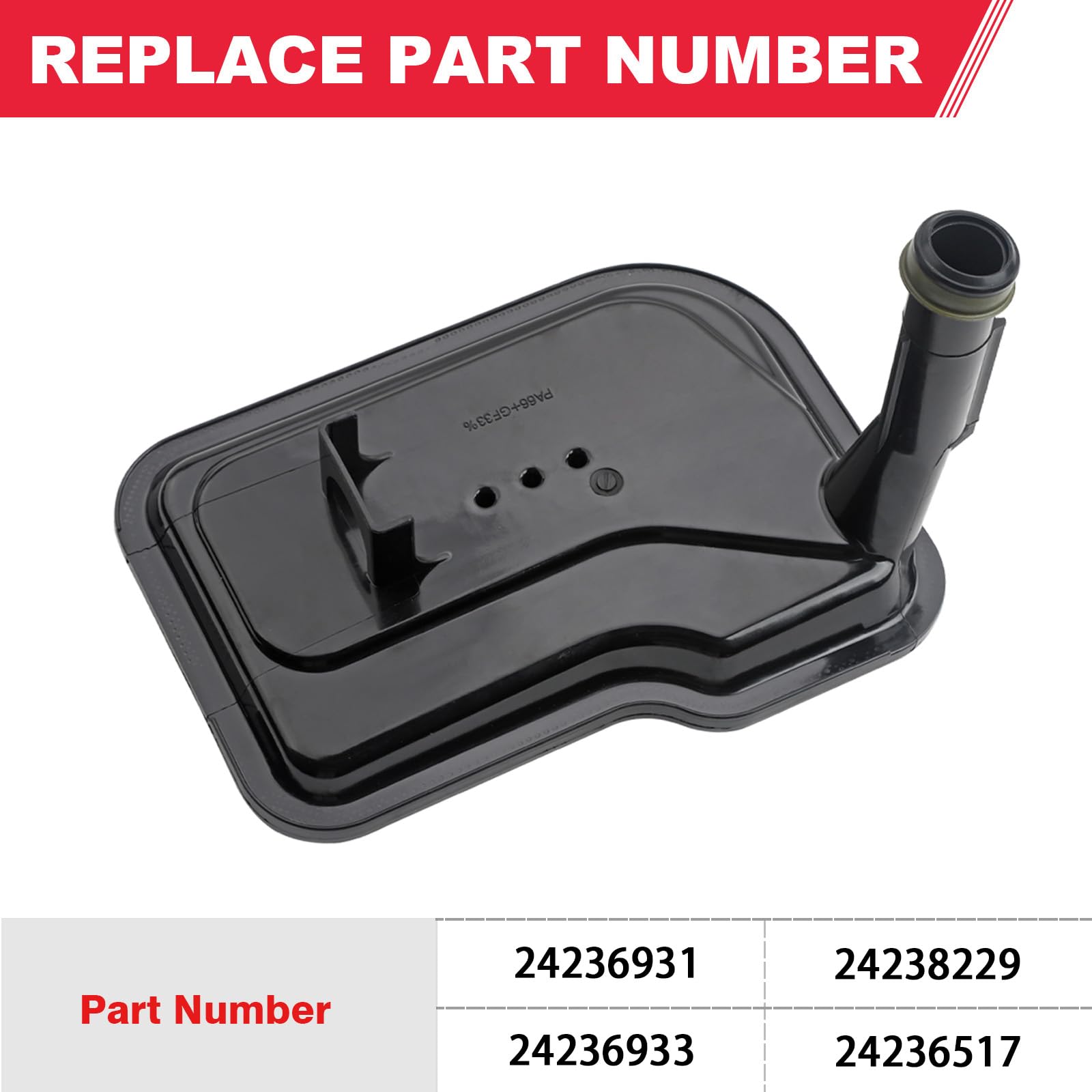 Fitede 6L80E 6L90E Automatic Transmission Filter Kit Fits For Chevy Express Silverado 1500 2500 3500 Suburban Cadillac Escalade Xlr Sts Srx Gmc Canyon Savana Sierra Yukon Replaces# 24236933 24236517