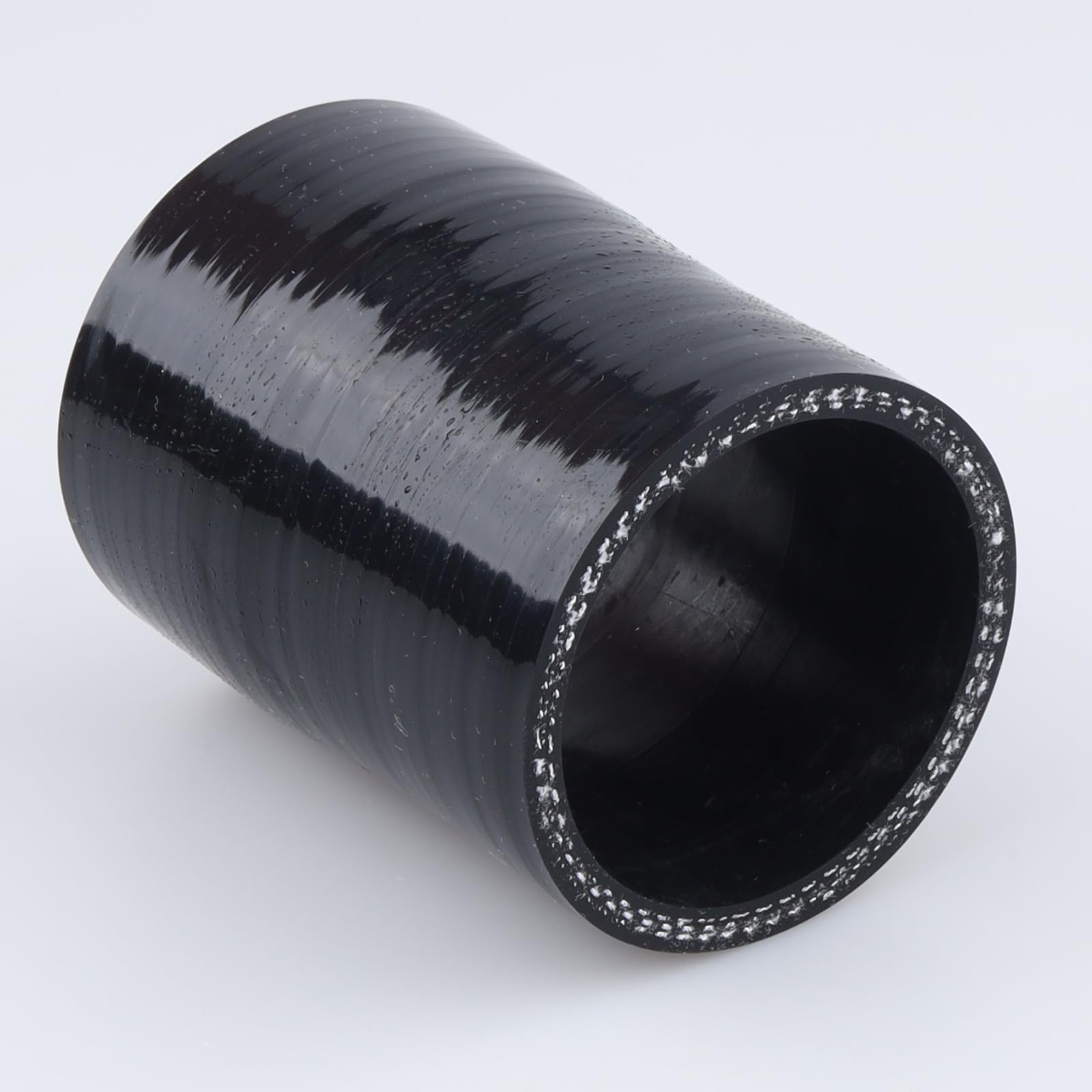 Ac Performance Id 2-1/8'' To 2'' (54Mm To 51Mm) Silicone Hose Straight Reducer 3-Ply Reinforced Black, 3'' Length
