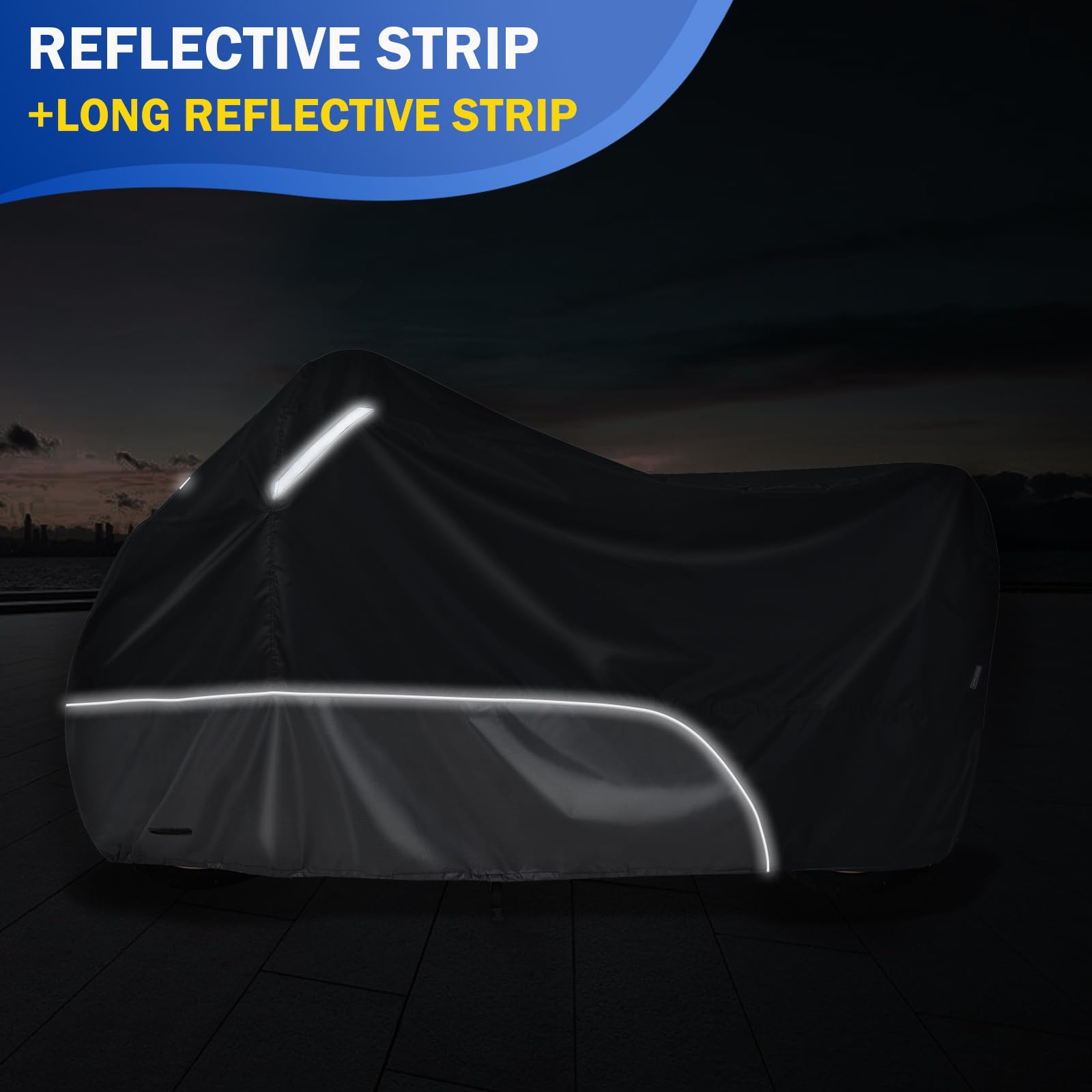 Motorcycle Cover Waterproof Outdoor All Weather Motorcycle Covers Heavy Duty Durable Outdoor Rain Uv Resistant Indoor Dust Night