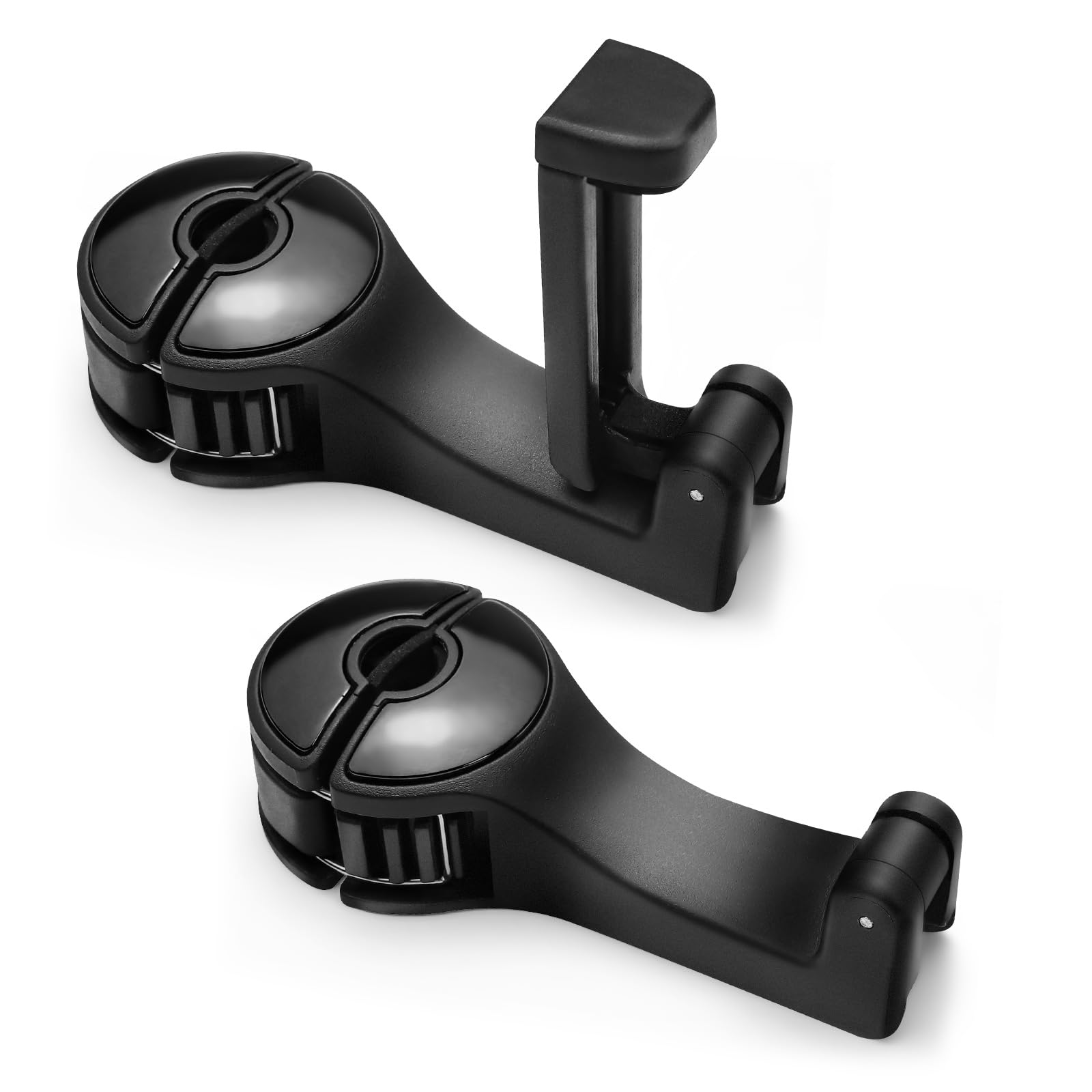 ongfuwu 2PCS Car Headrest Hidden Hook, 2 in 1 Car Seat Hook with Phone Holder, Auto Back Seat Hanging Hook for Handbag Clothes G