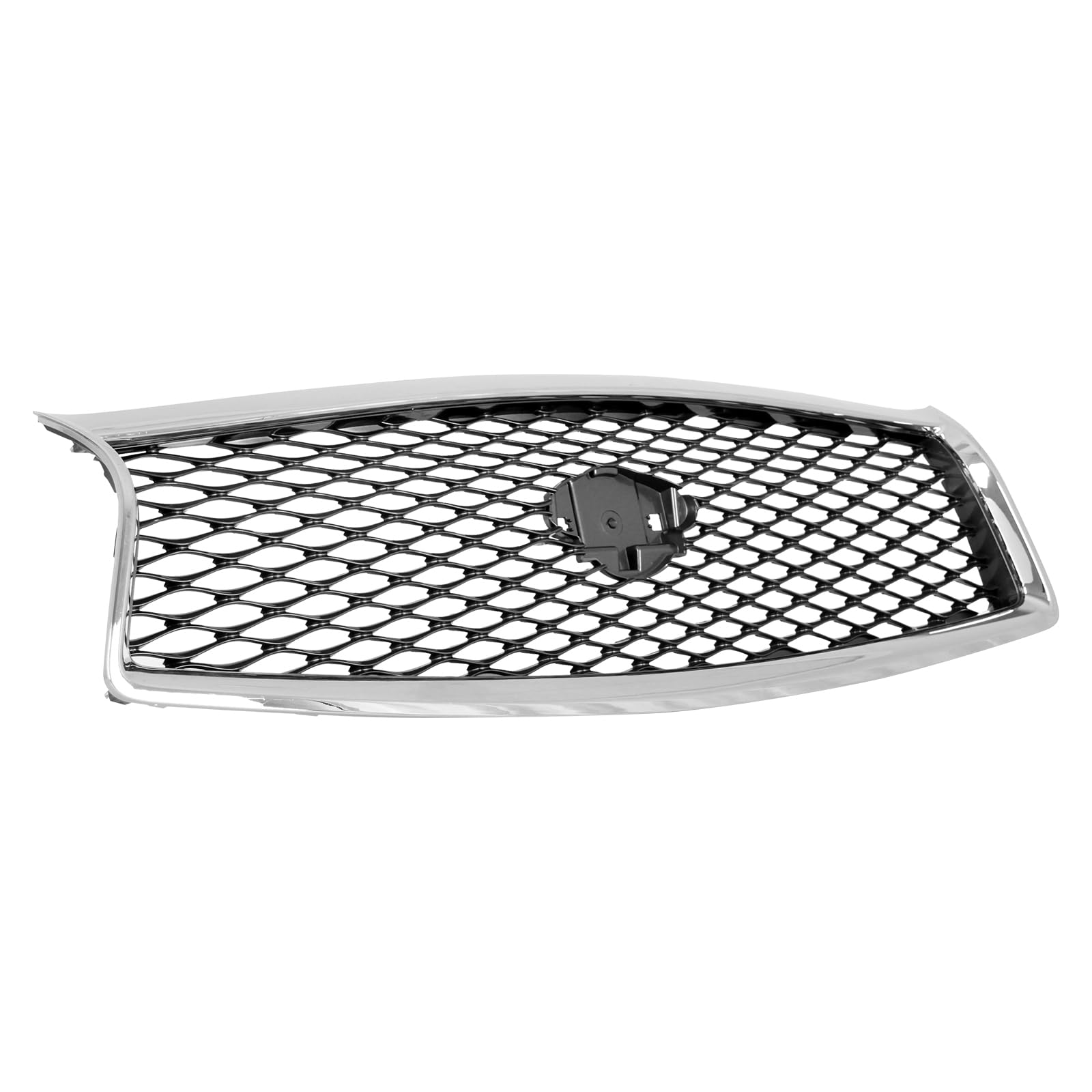 TYG (CAPA QUALITY) Chrome Front Grille Compatible with 2014-2017 Infiniti Q50 w/o Front View Camera, ABS OEM Replacement Bumper