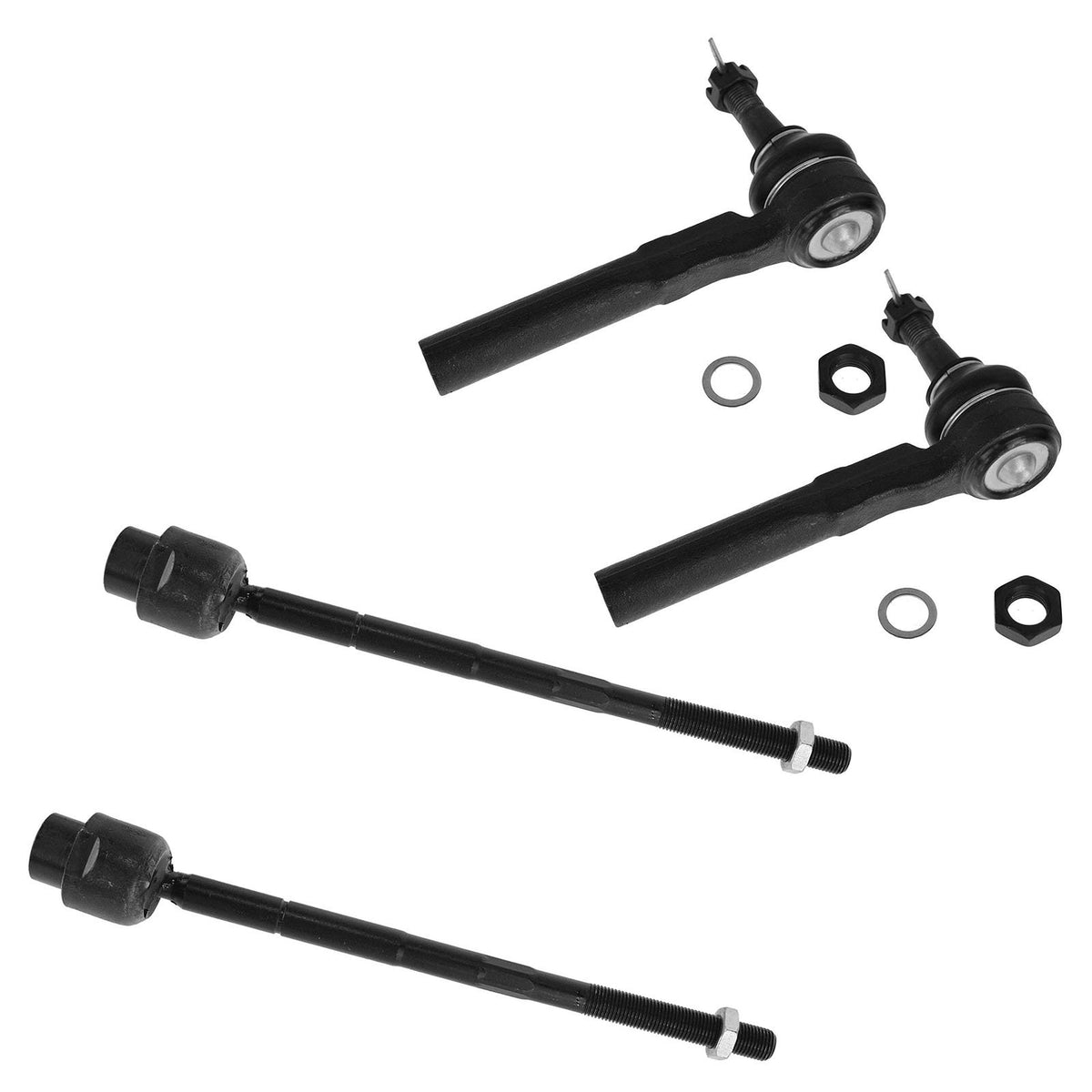 Trq Front Tie Rod Set Compatible With 2004-2005 Chevrolet Classic 1997-2003 Malibu 1999-2004 Oldsmobile Alero 1997-1999 Cutlass
