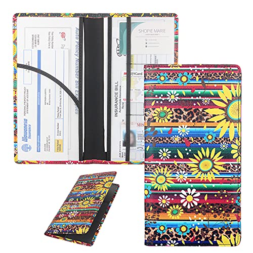 Shaggydogz Car Registration And Insurance Card Holder With Magnetic Closure, Premium Pu Leather License Registration Holder For