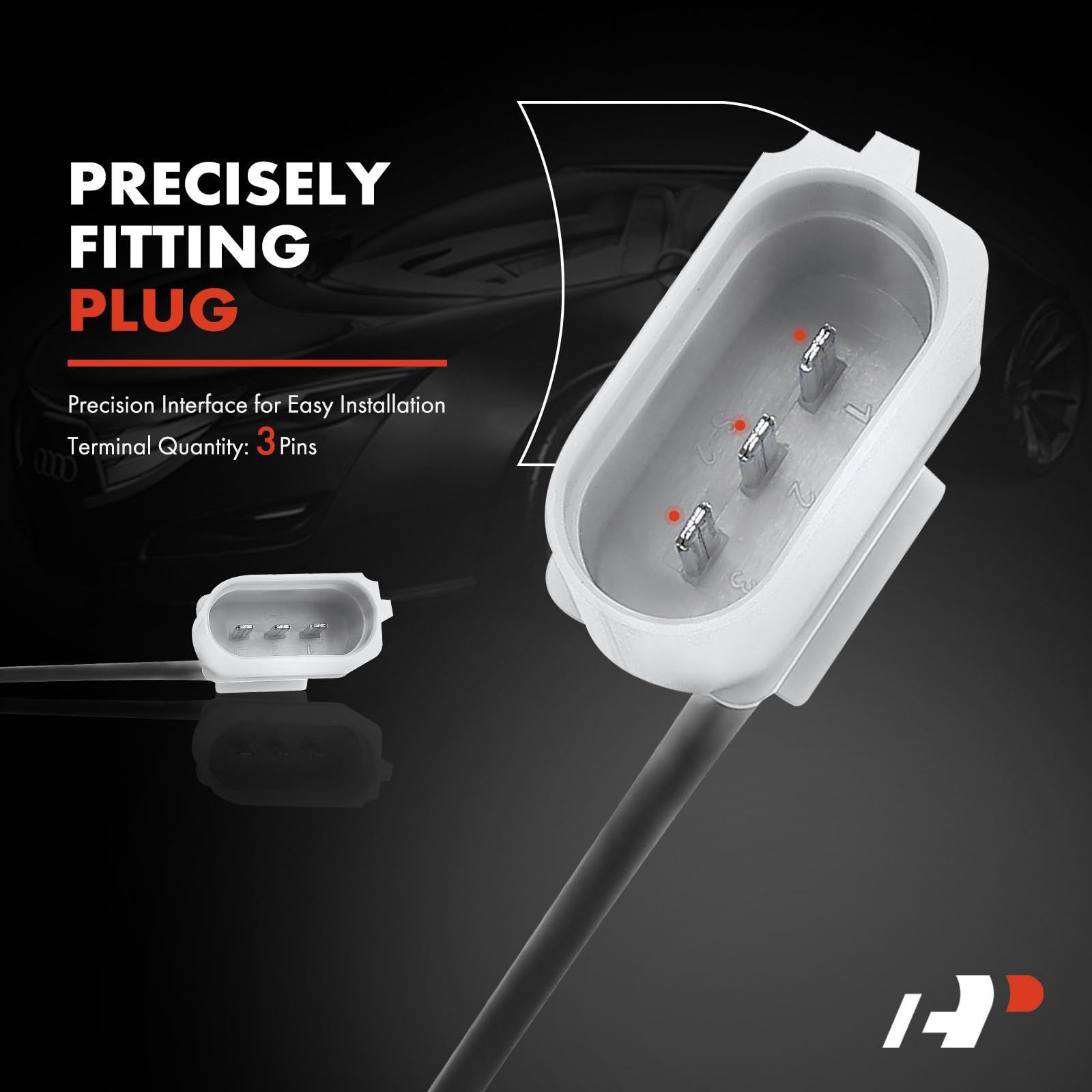 A-Premium Engine Crankshaft Position Sensor Compatible with Audi A3 2006-2008, A4 2005-2009, TT Quattro & Volkswagen Beetle 2001-2005, Passat 2006-2008, Jetta, Eos, Golf R, GTI, Replace# 06A906433L