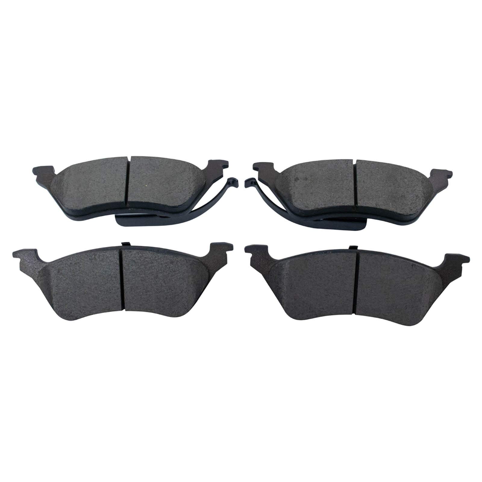 TRQ Rear Brake Pads Ceramic Compatible with 2001-2007 Chrysler Town Country Dodge Caravan Grand Caravan