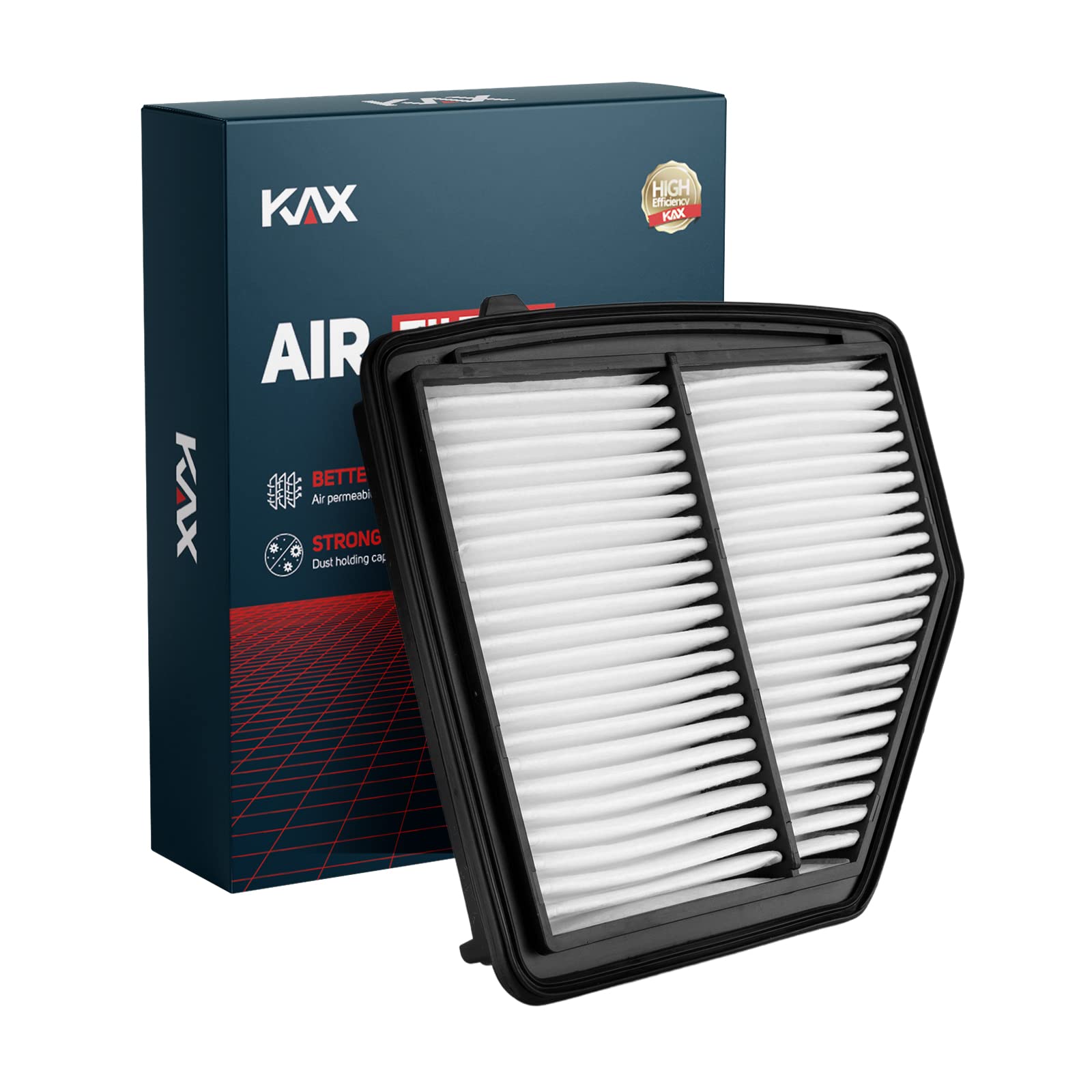 Kax Engine Air Filter, Ca12052 Replacement For Hr-V 2016-2022, Advanced Air Filter Media, Increased Acceleration