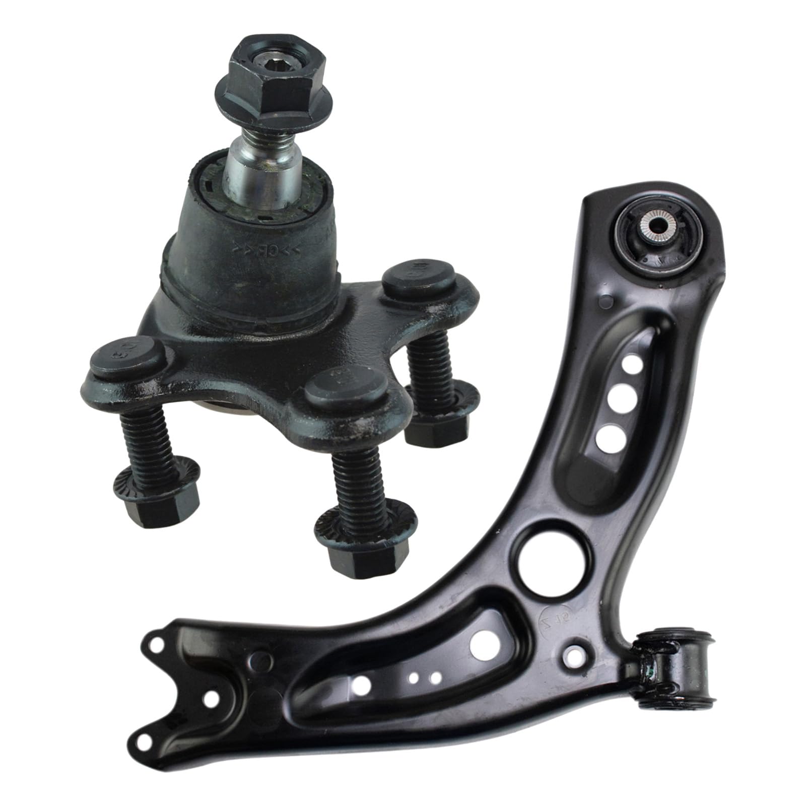 Trq Front Right Lower Control Arm With Ball Joint Set Passenger Side Compatible With 15-20 Audi 15-18 Volkswagen