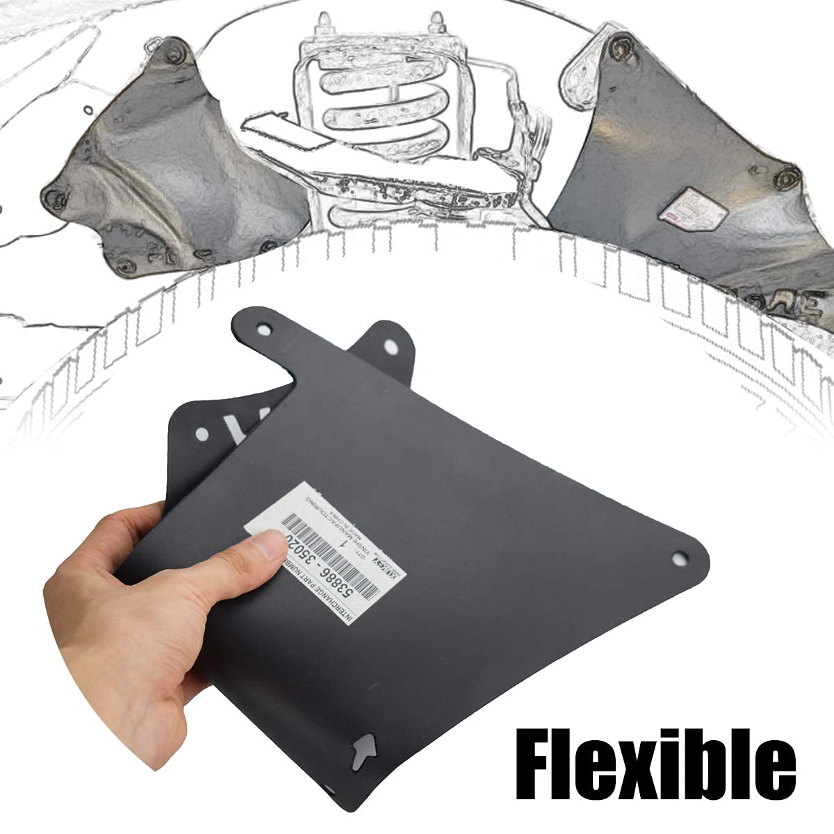 Splash Guards Mud Flaps For 4Runner N210 N280 2003-2020 Fj Cruiser 2007-2014 Gx460 Gx470 Land Cruiser Prado J120 J150 120 150 53